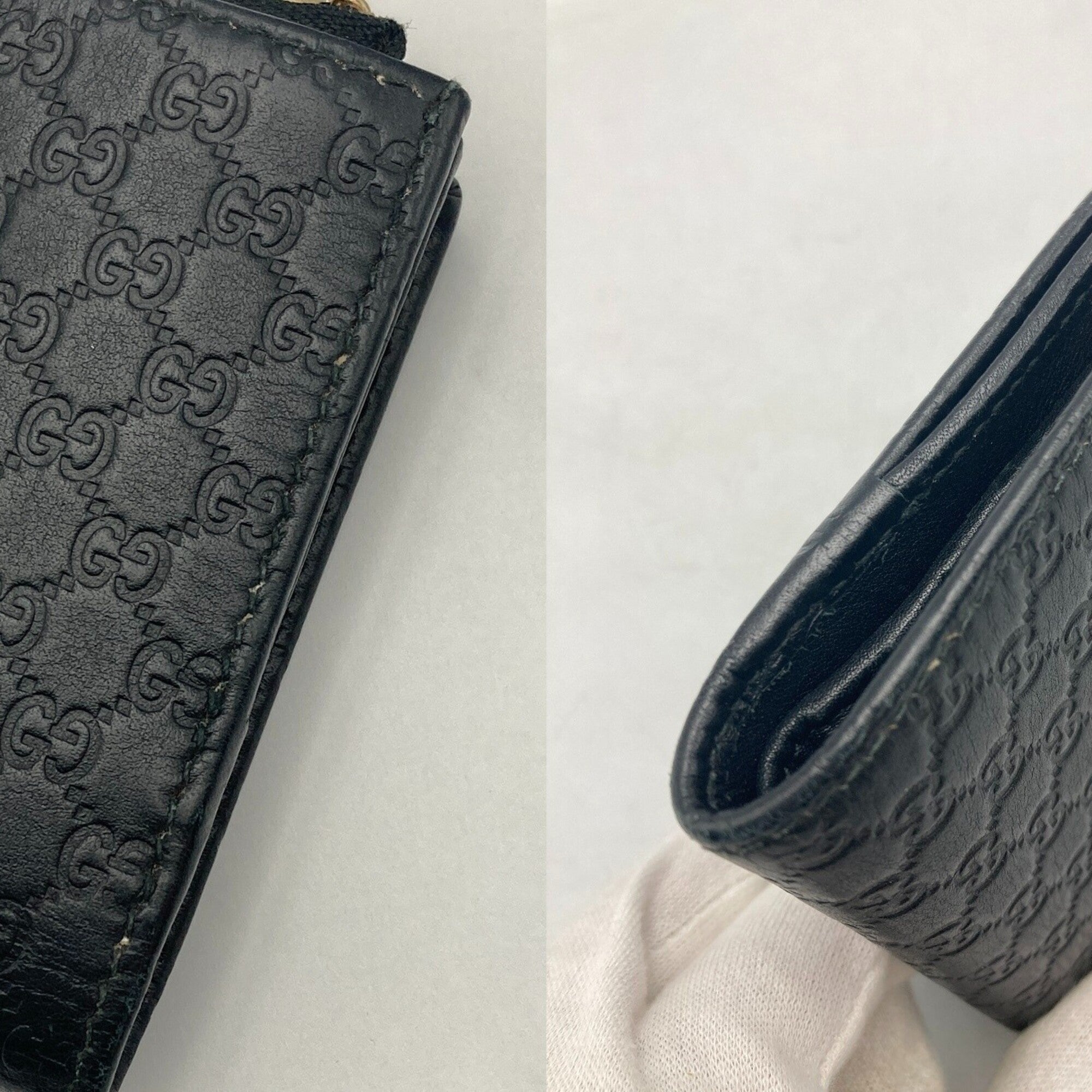 Gucci Black Leather Wallet (Bi-Fold) (Pre-Owned)