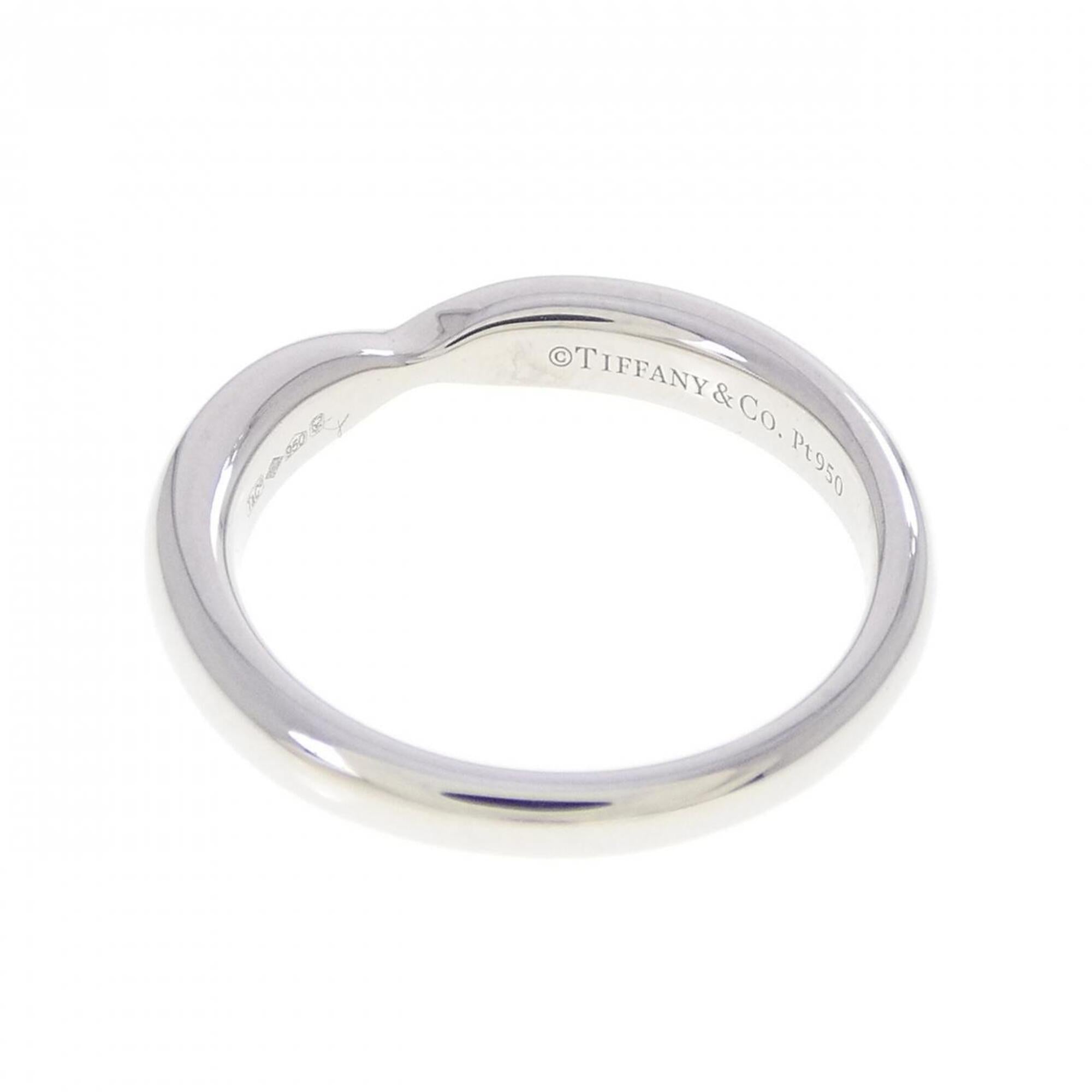 Tiffany Platinum Platinum 950 Band Ring (Pre-Owned)
