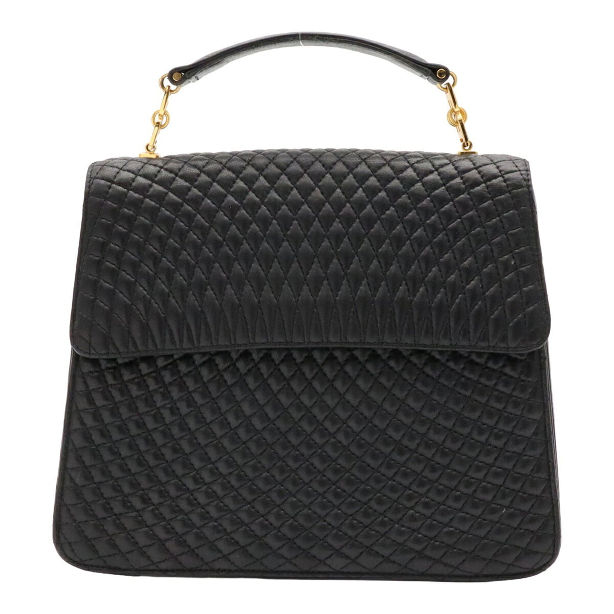 Bally Black Quilting Handbag (Pre-Owned)