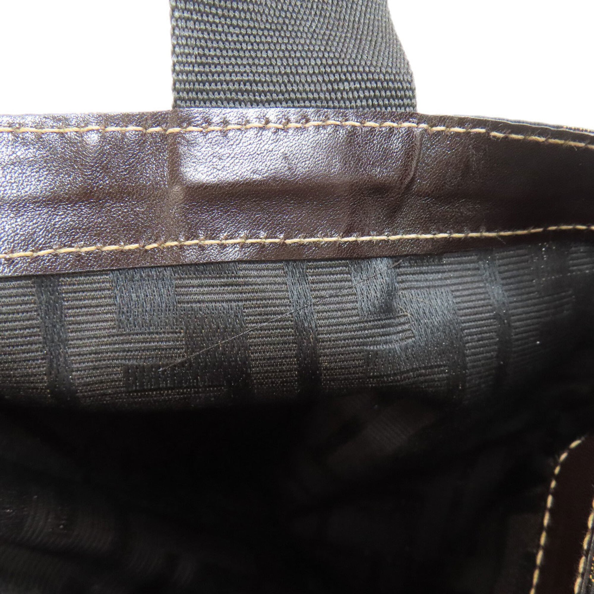 Fendi Brown Canvas Eco-Bag Tote Bag (Pre-Owned)