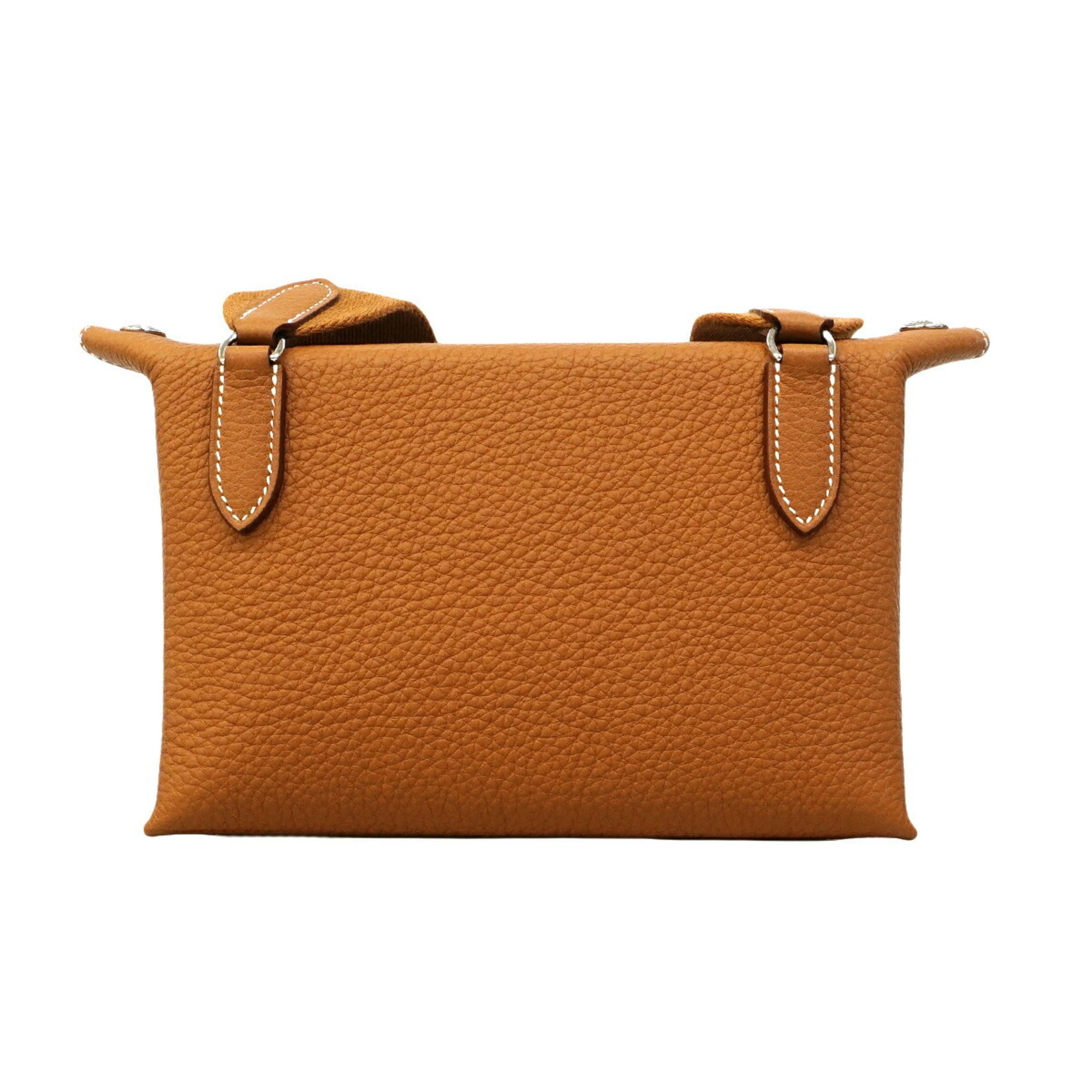 Hermes Gold Togo Leather Shoulder Bag (Pre-Owned)