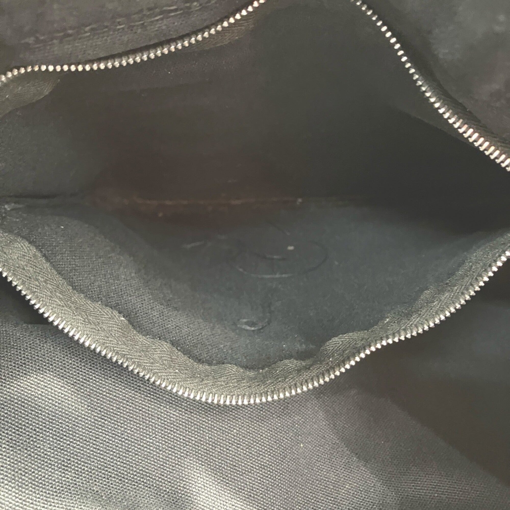 Hermes Fourre Tout Black Gray Canvas Tote Bag (Pre-Owned)