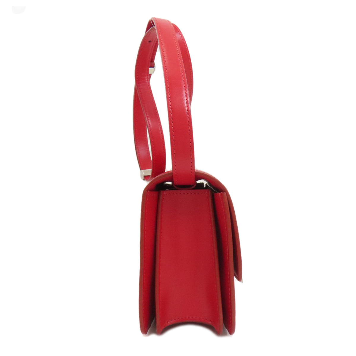 Celine Red Color Leather Shoulder Bag (Pre-Owned)
