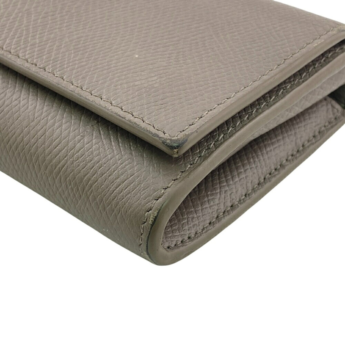 Celine Grayish Leather Long Wallet (Bi-Fold) (Pre-Owned)