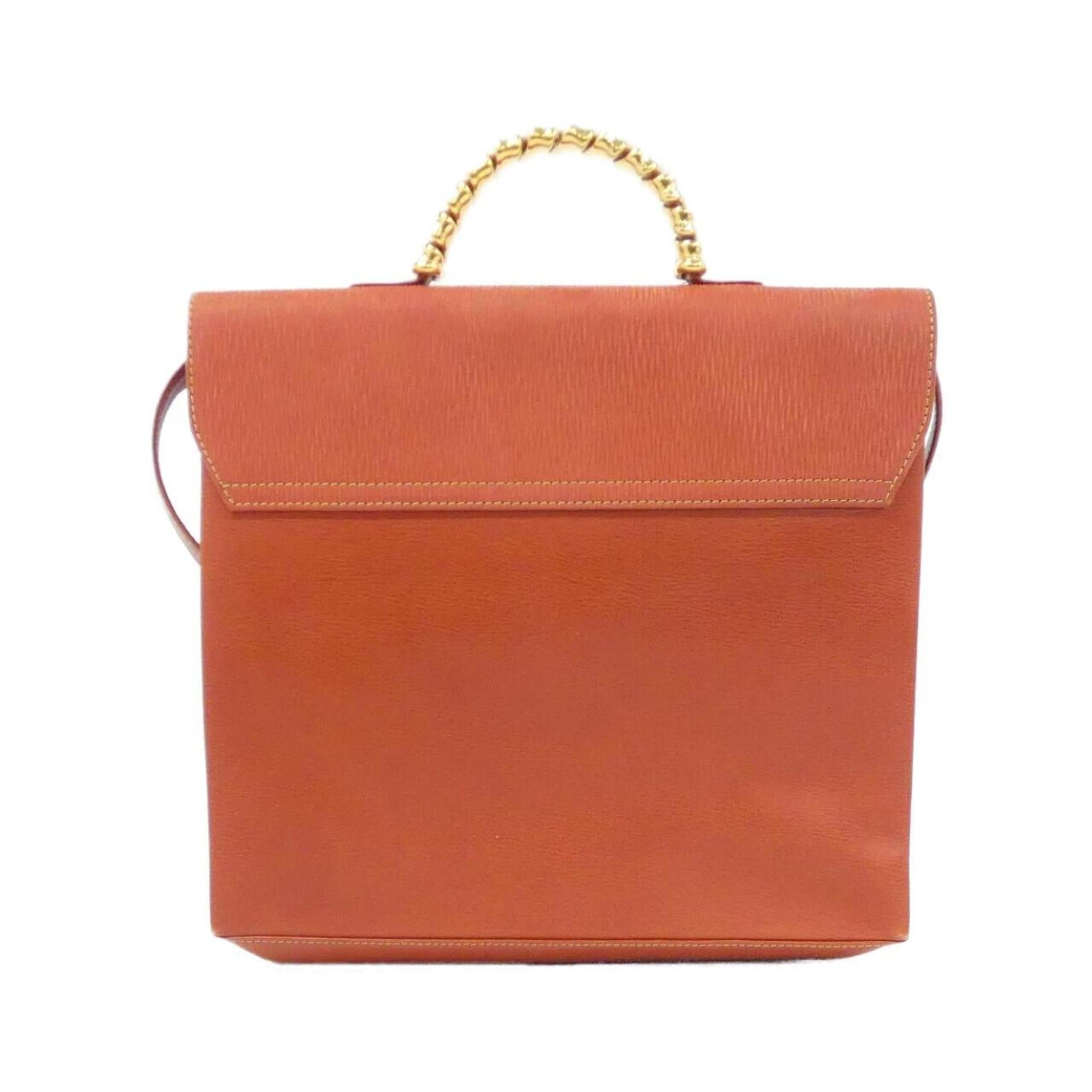 Loewe Red Color Leather Handbag (Pre-Owned)