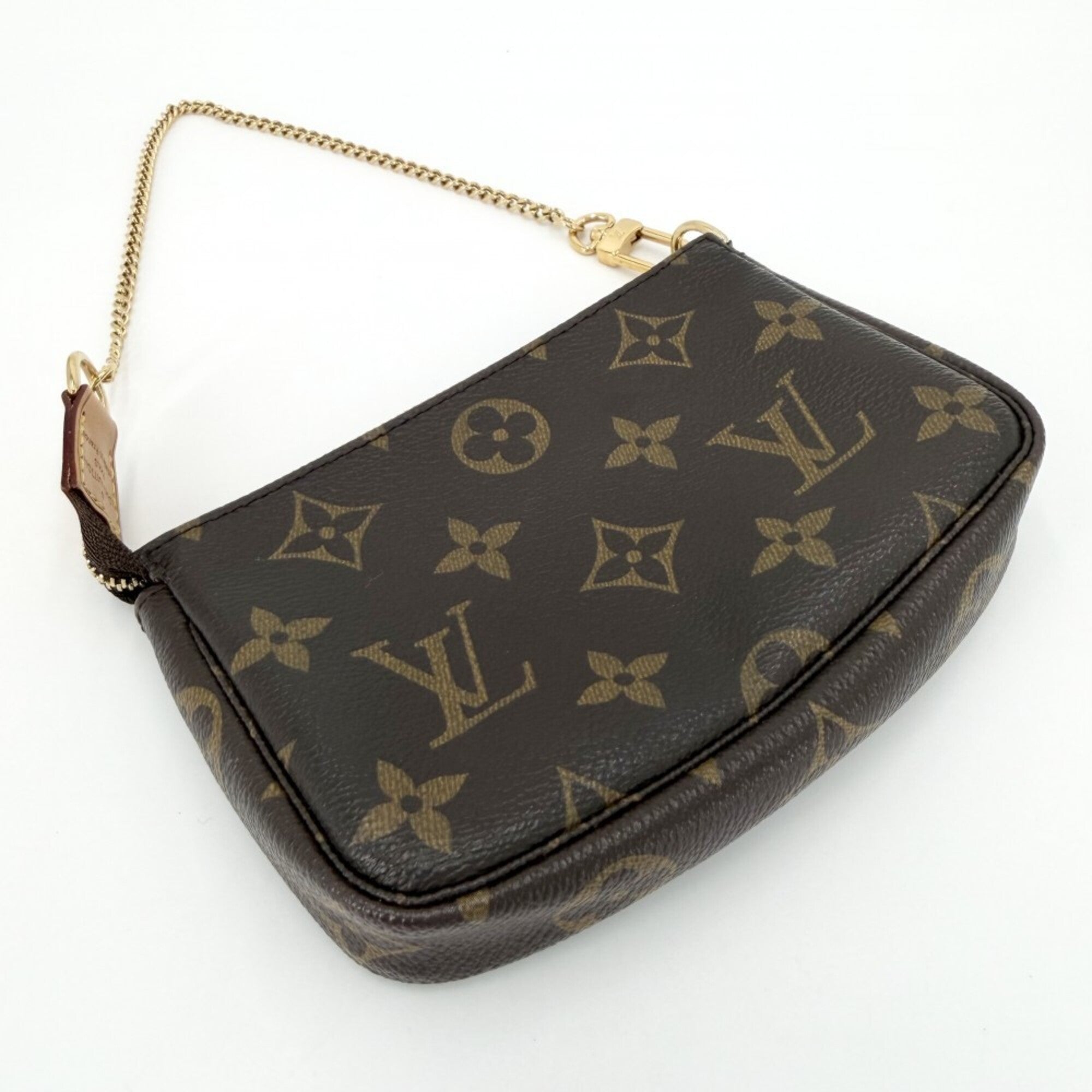 Louis Vuitton Brown Monogram Handbag Pochette Pouch (Pre-Owned)