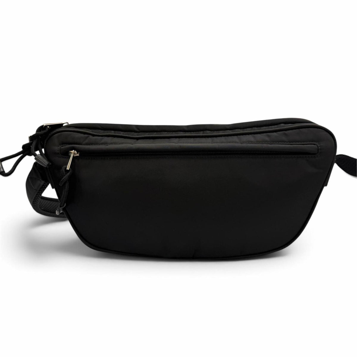 Gucci Black Nylon Leather Shoulder Bag Sling Bag (Pre-Owned)