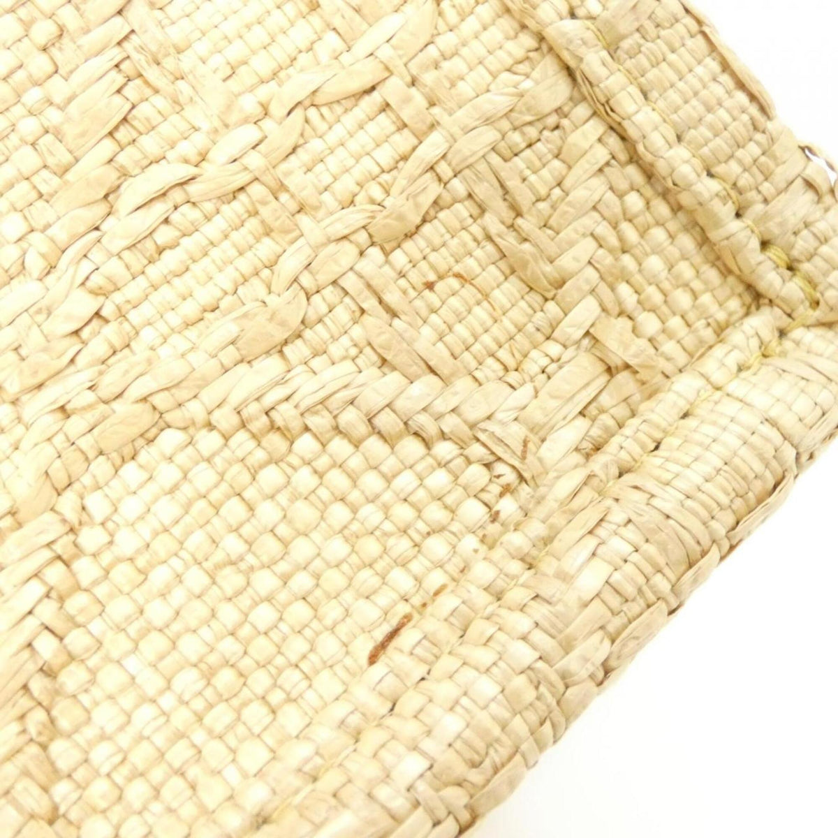Christian Dior Beige Raffia Handbag (Pre-Owned)