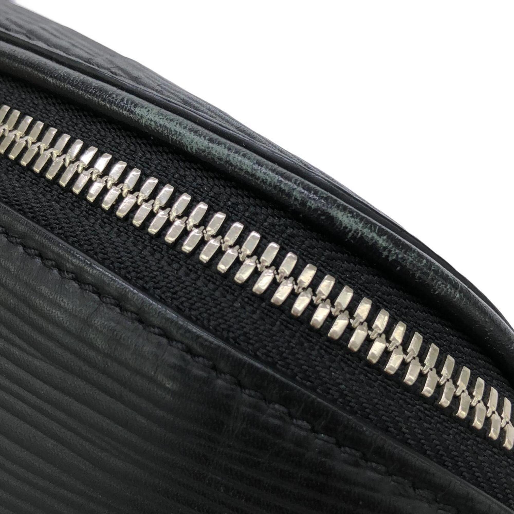 Louis Vuitton Black Leather Shoulder Bag (Pre-Owned)