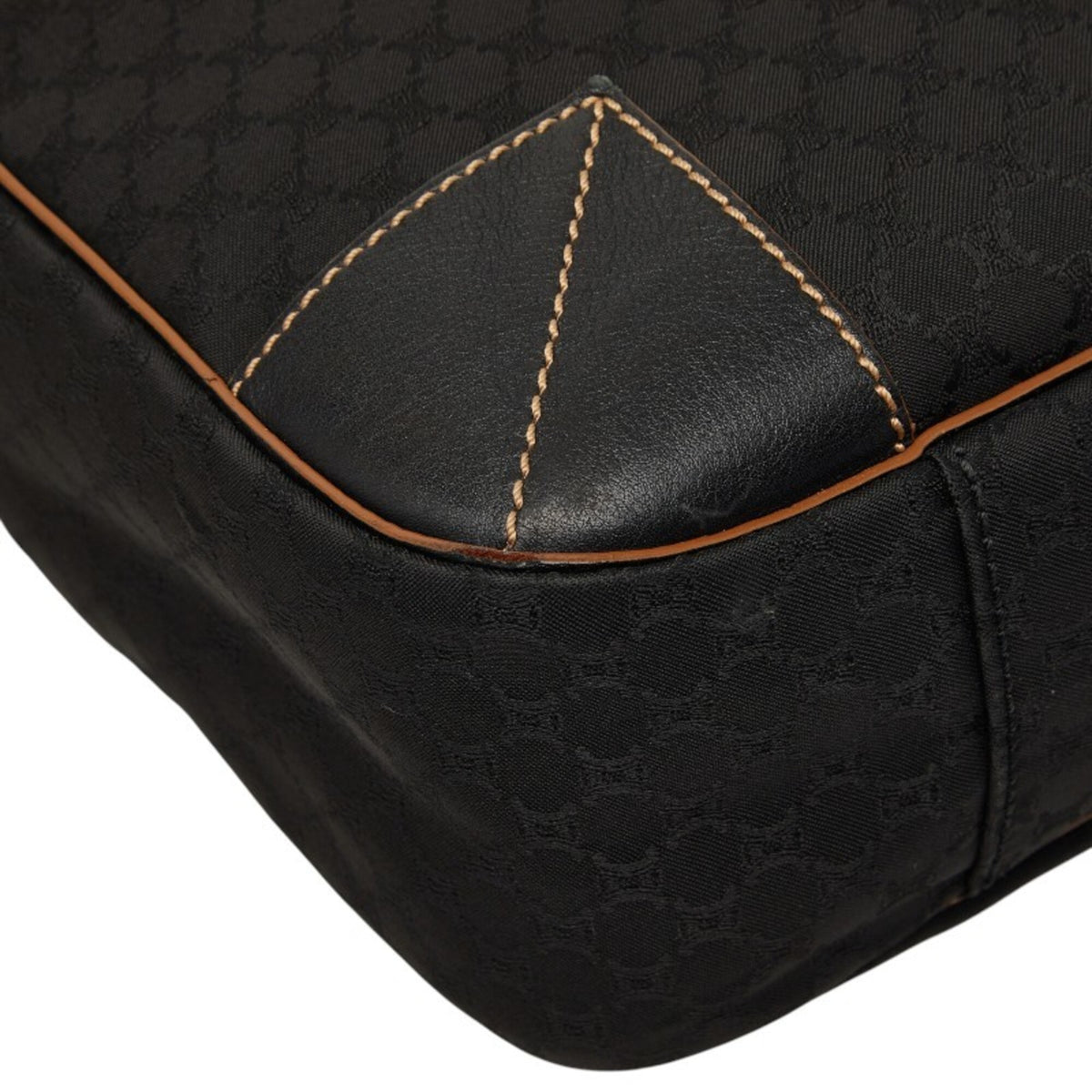 Celine Black Canvas Leather Handbag (Pre-Owned)