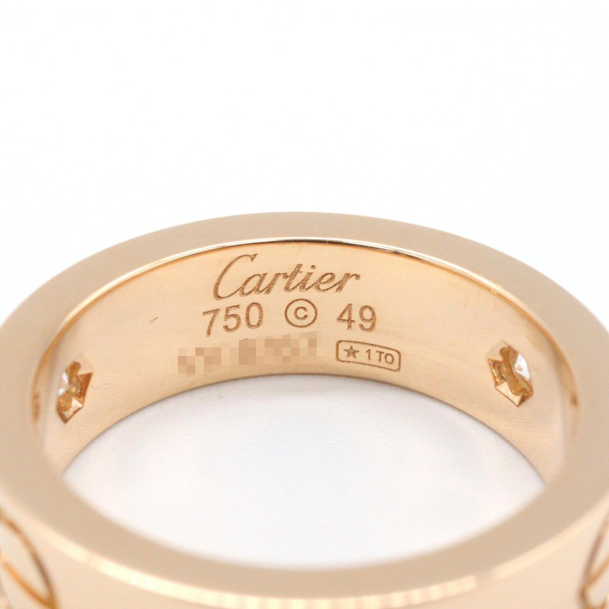 Cartier Gold Clear Pink Gold (18K) Band Ring (Pre-Owned)