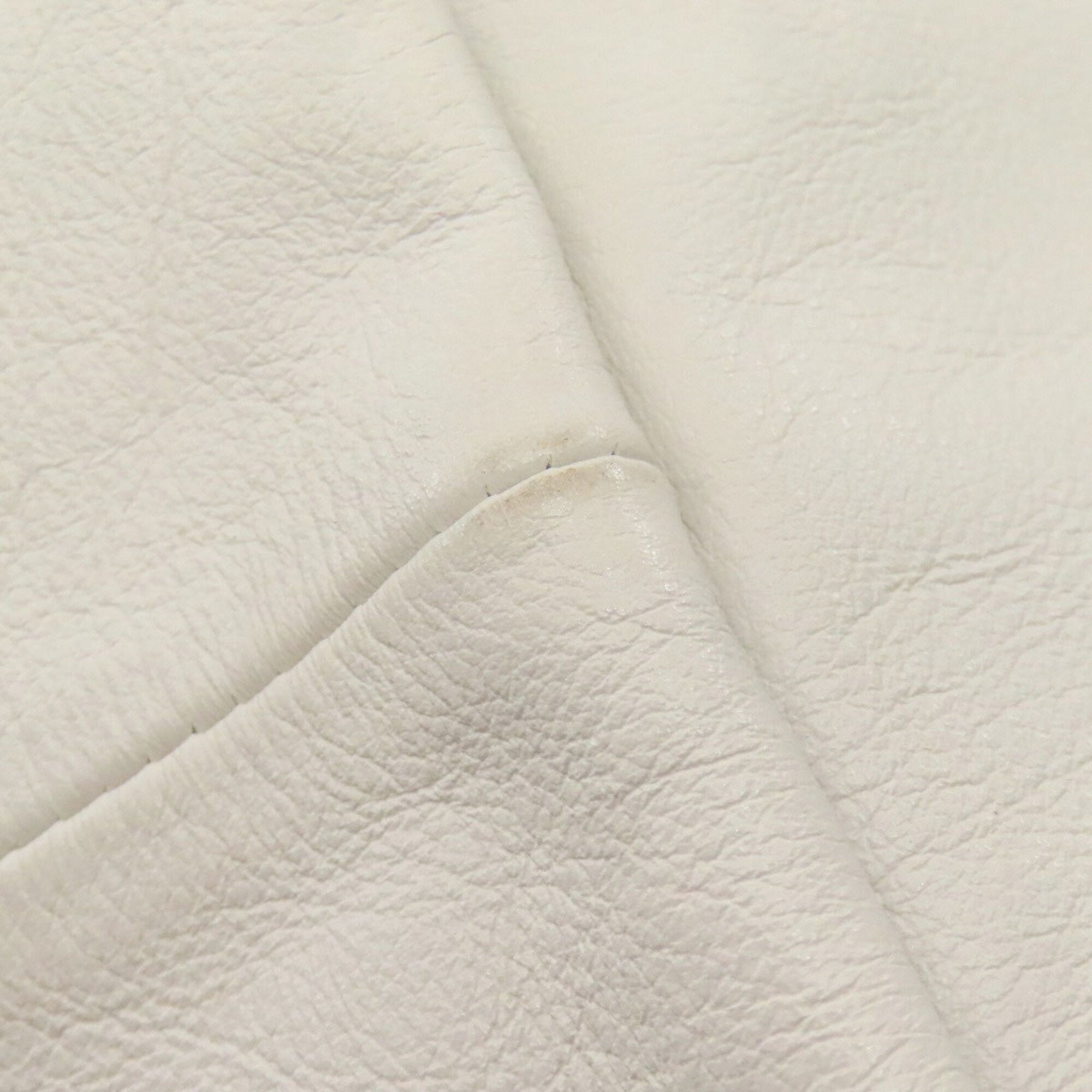 Bottega Veneta White Leather Handbag (Pre-Owned)