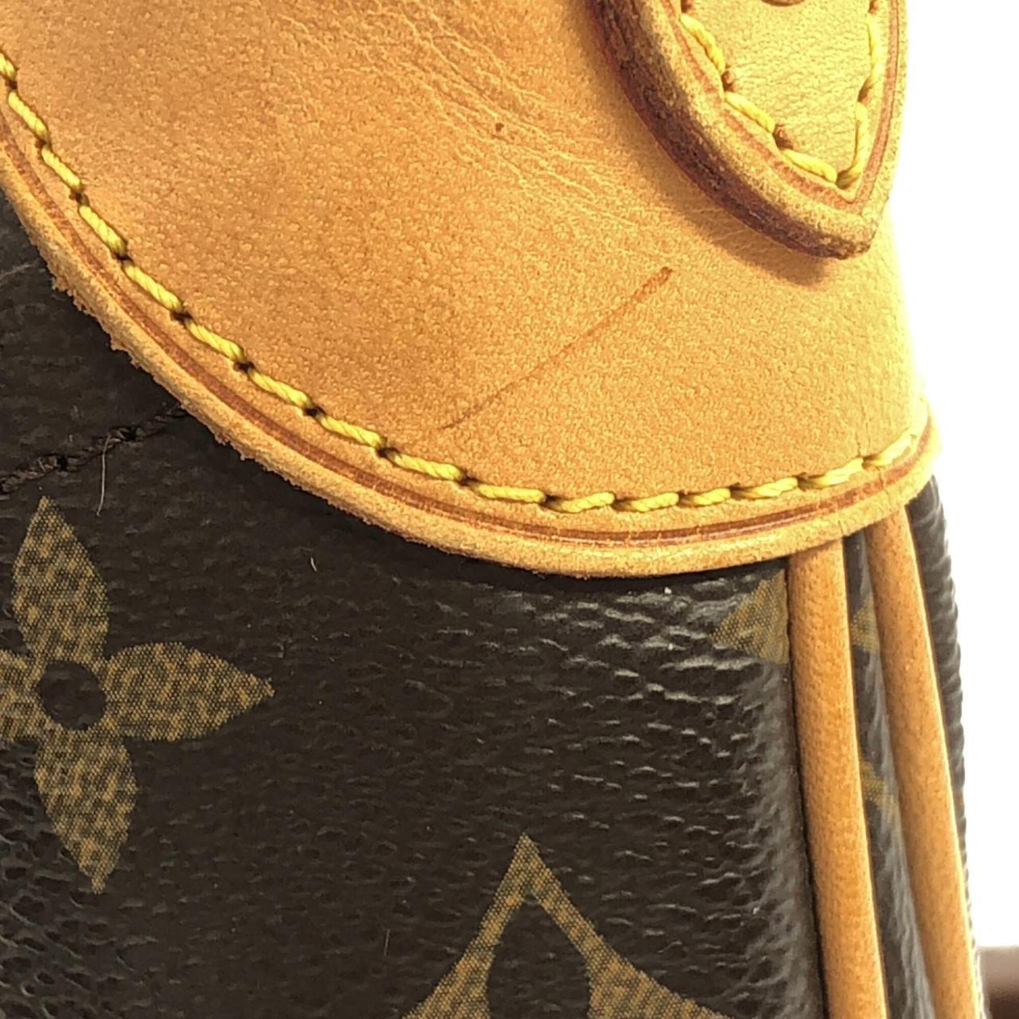 Louis Vuitton Brown Coated Canvas Shoulder Bag (Pre-Owned)