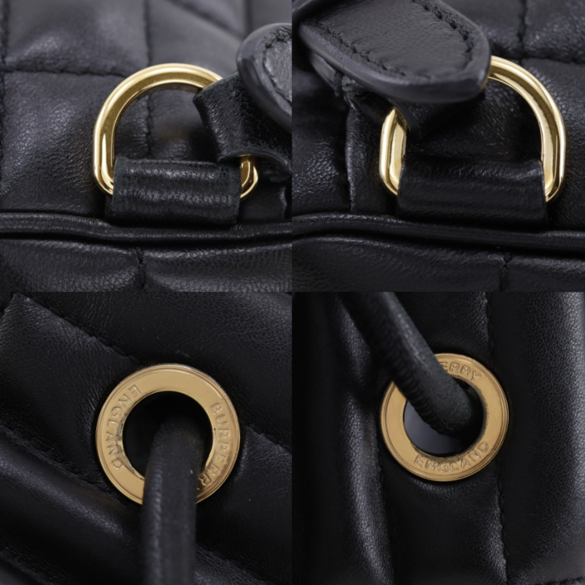Burberry Black Leather Backpack (Pre-Owned)