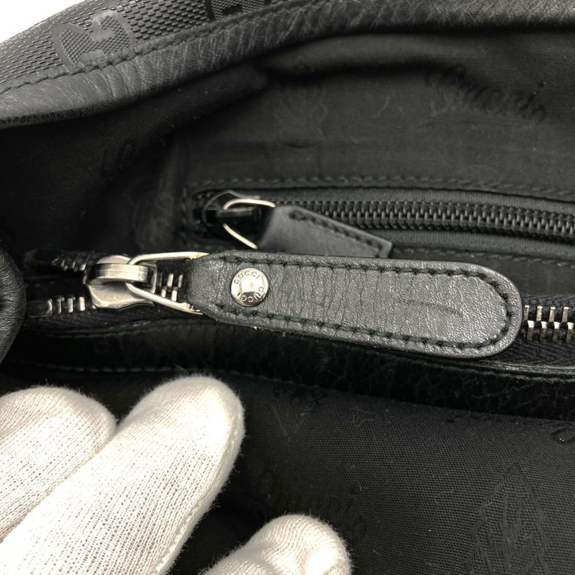 Gucci Gg Imprimé Black Gg Imprimé Tote Bag (Pre-Owned)