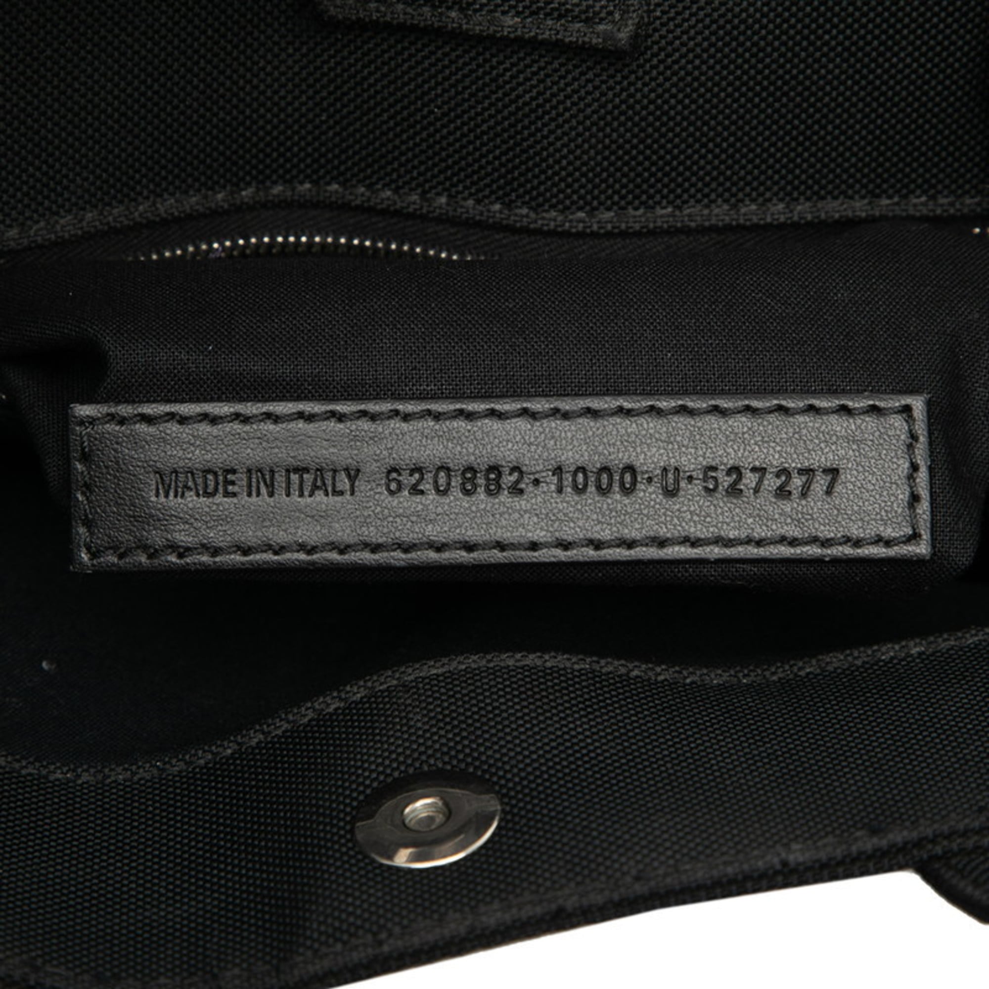 Balenciaga Black Canvas Handbag Shoulder Bag (Pre-Owned)