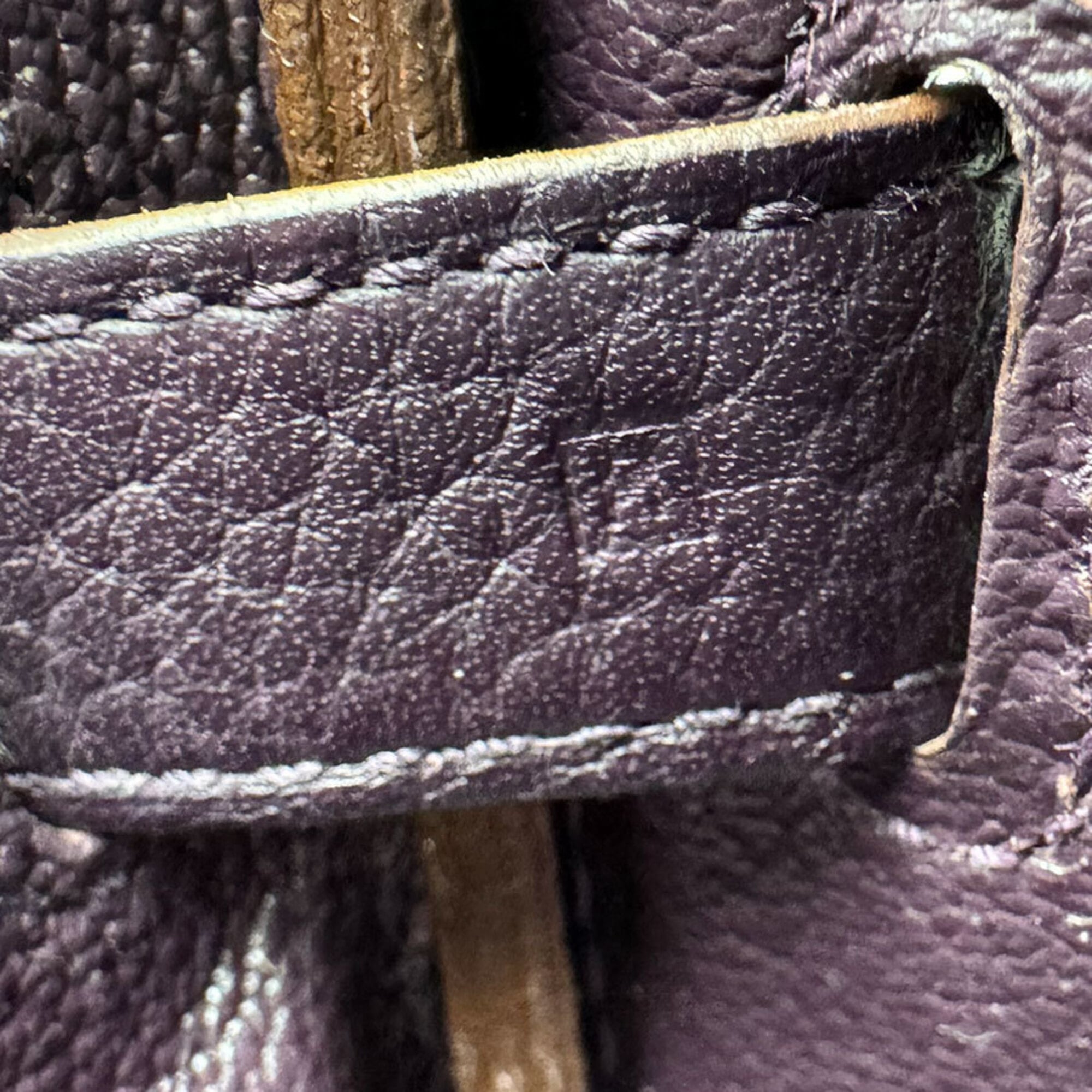 Hermes Cassis Taurillon Clemence Leather Handbag (Pre-Owned)