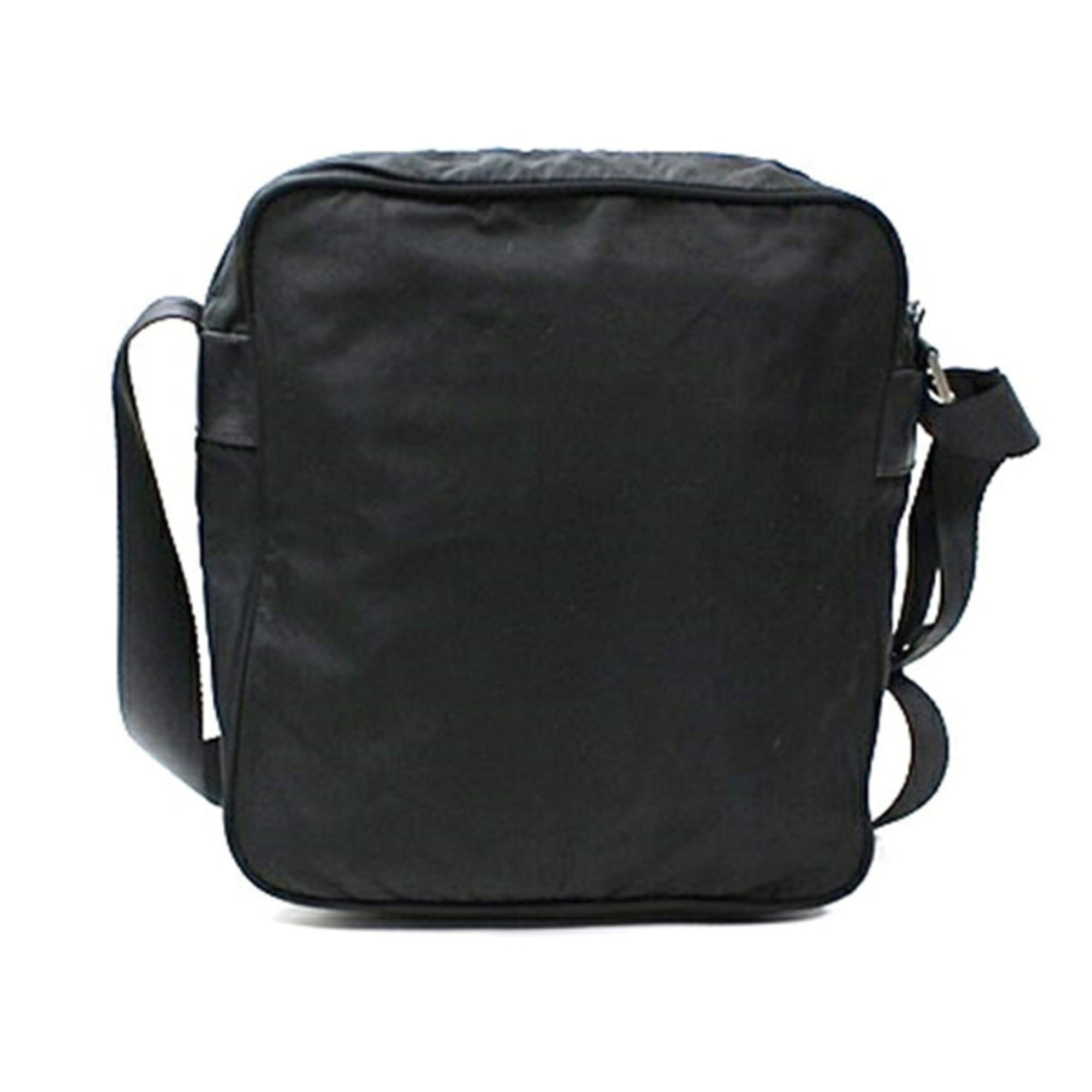 Prada Black White Nylon Shoulder Bag (Pre-Owned)