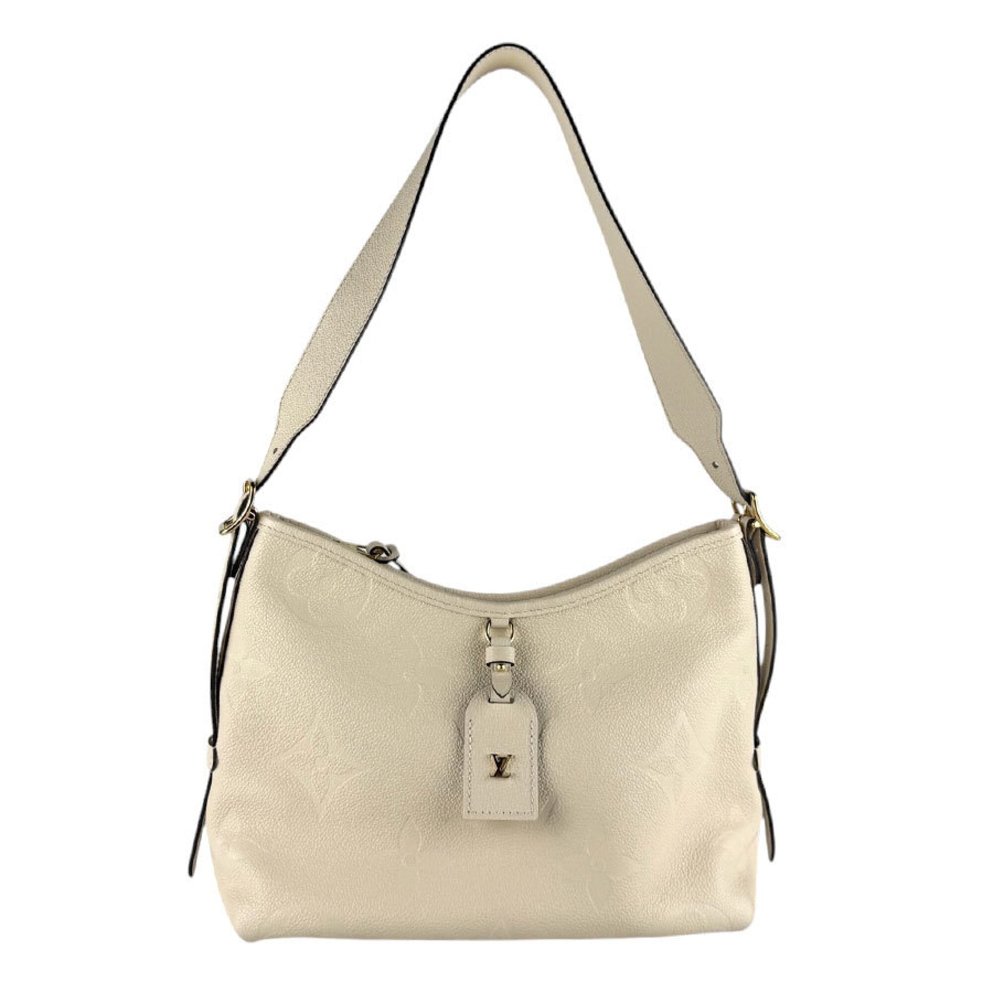 Louis Vuitton Beige Cream Monogram Empreinte Shoulder Bag (Pre-Owned)