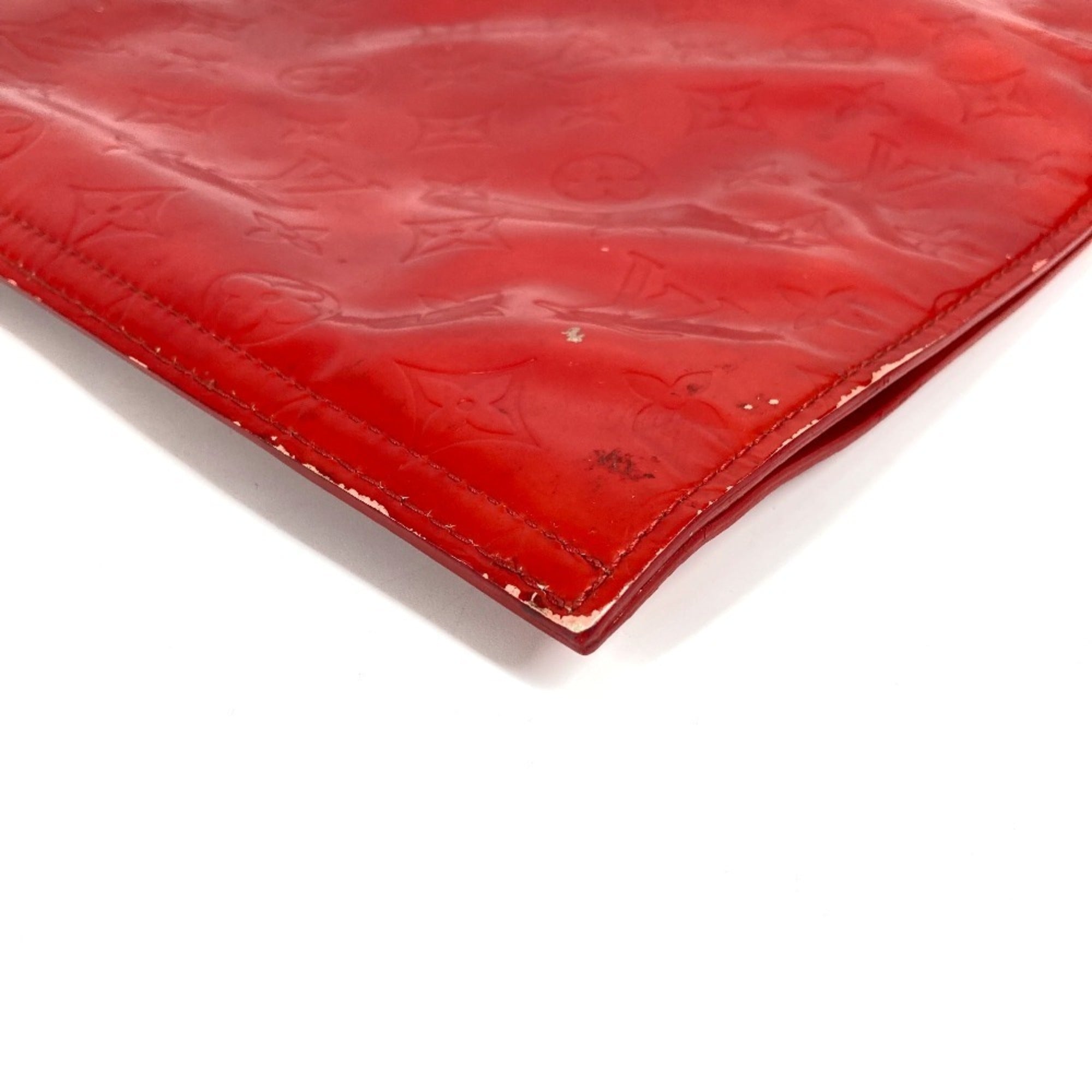Louis Vuitton Galle Red Color Monogram Vernis Handbag (Pre-Owned)