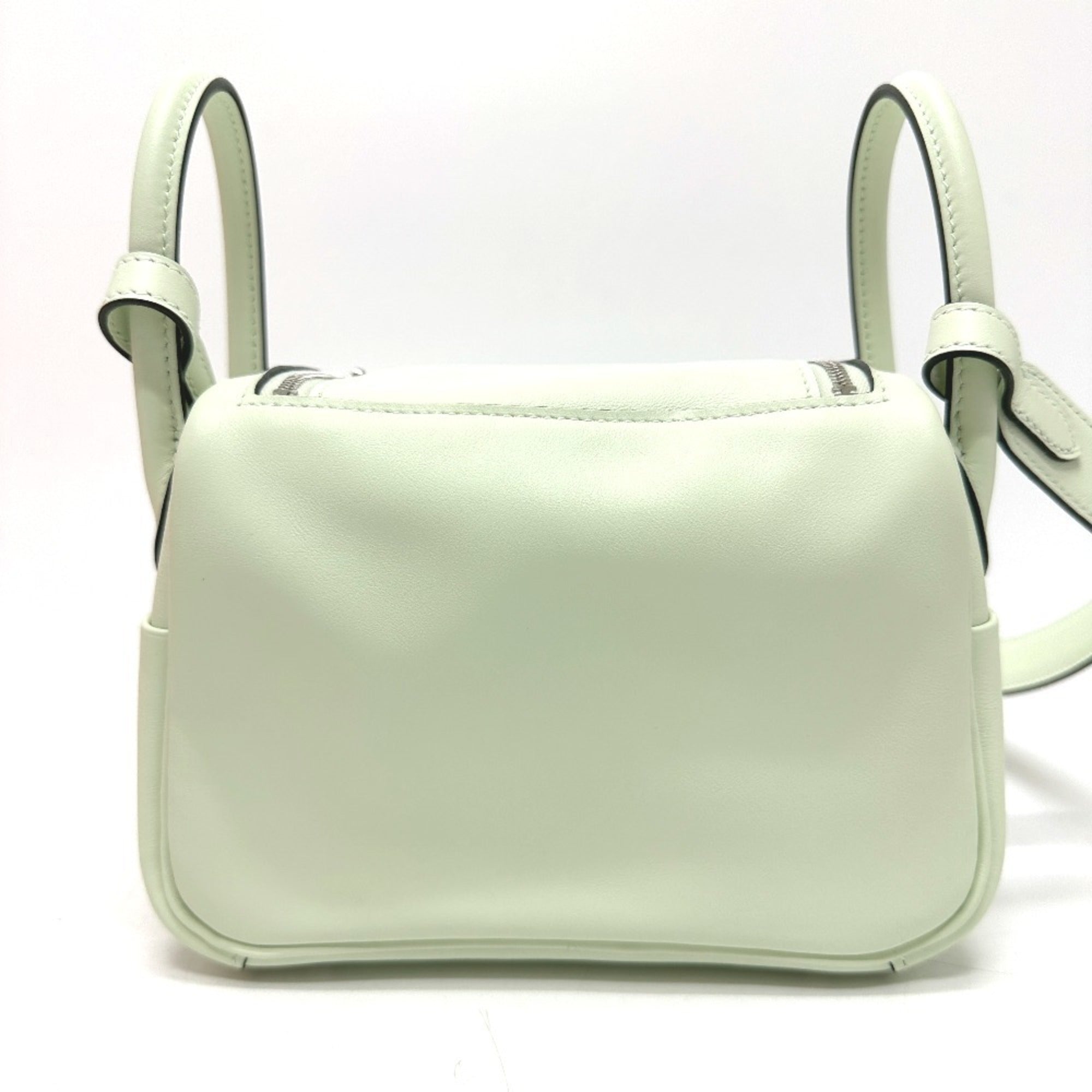 Hermes Light Green Swift Leather Handbag Shoulder Bag (Pre-Owned)
