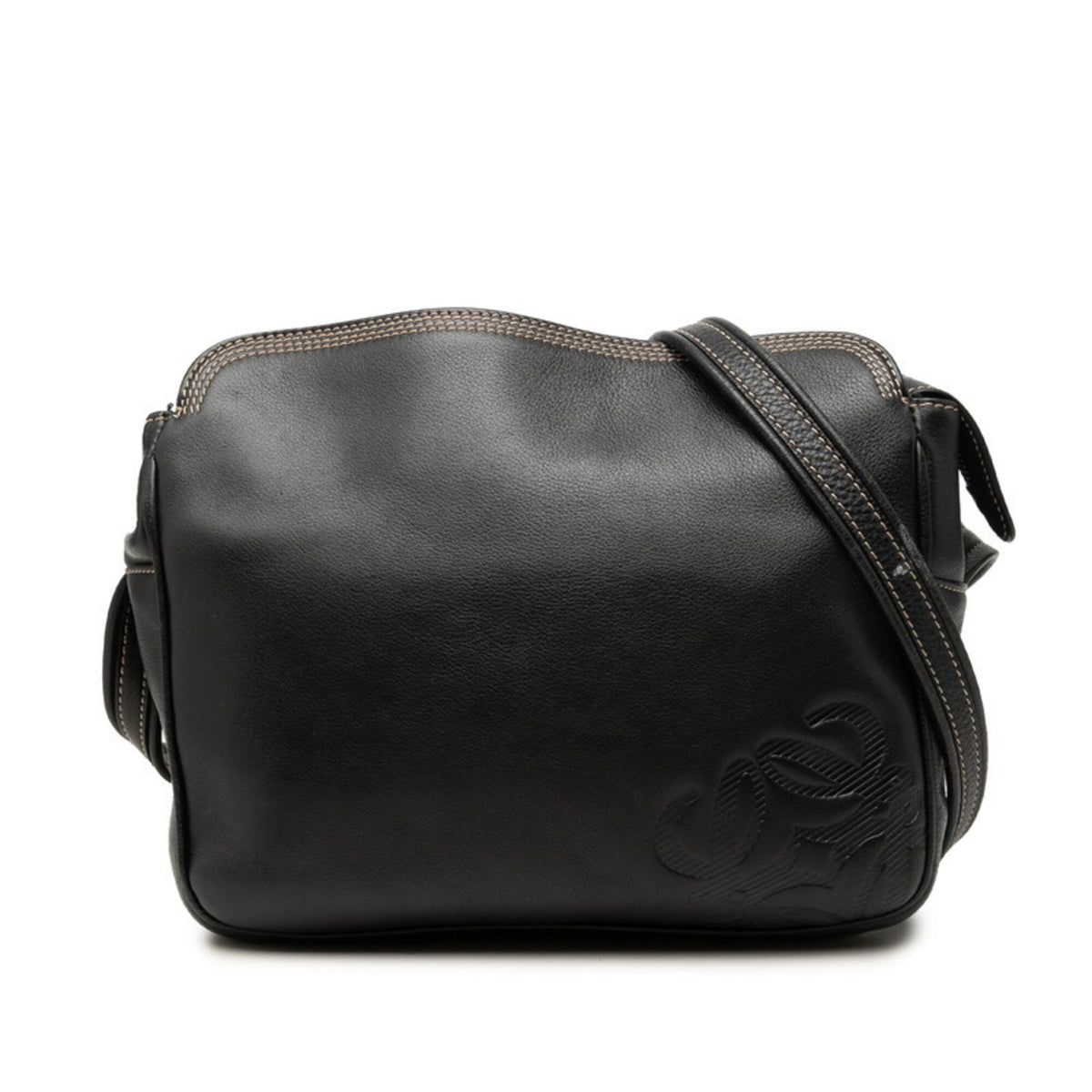 Loewe Black Leather Shoulder Bag (Pre-Owned)