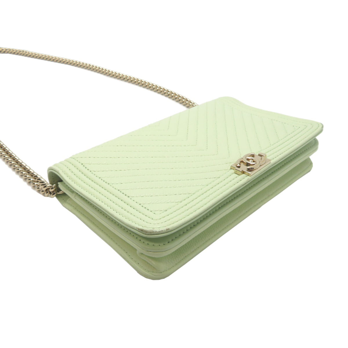 Chanel Grained Calfskin Shoulder Bag (Pre-Owned)
