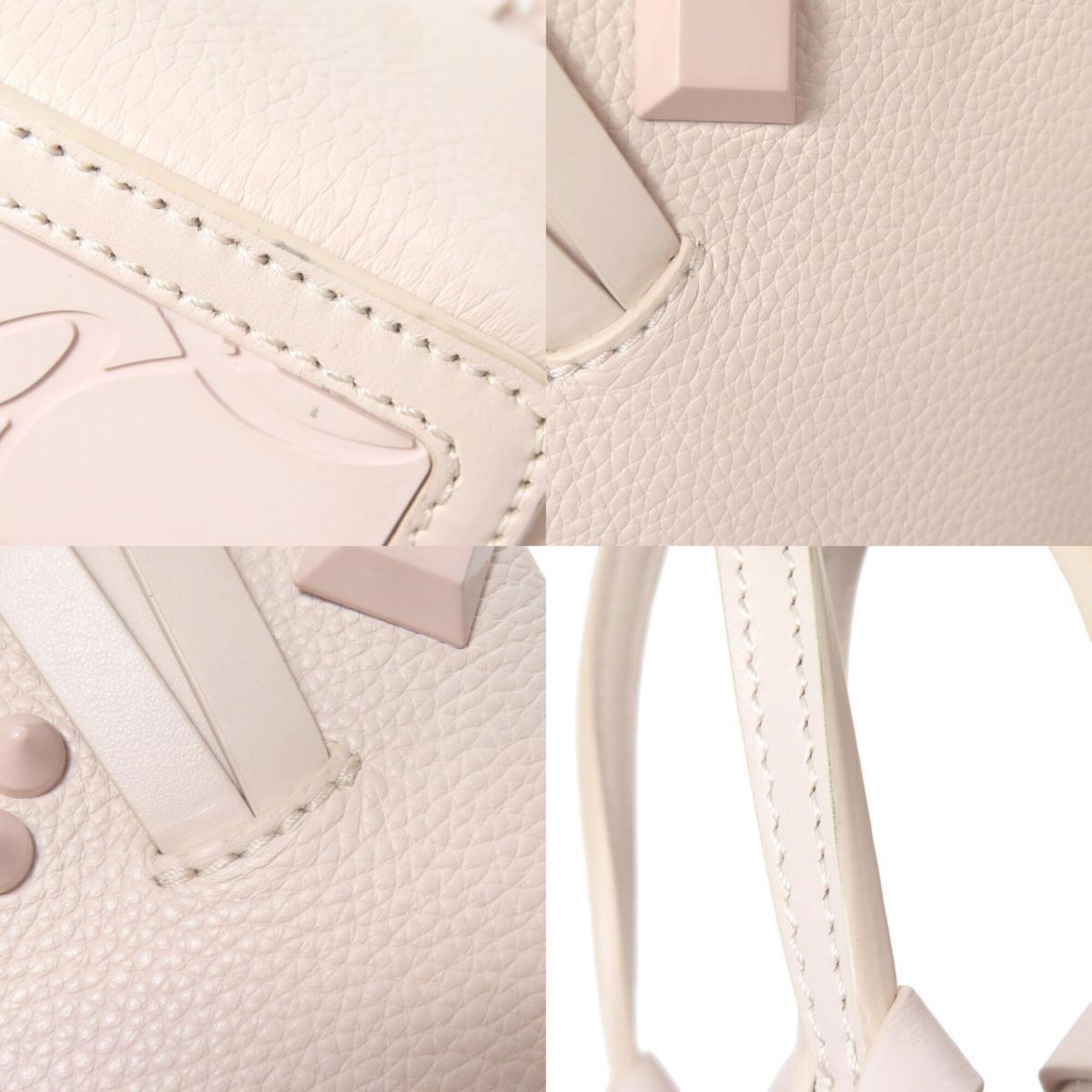 Christian Louboutin Pink Leather Handbag Tote Bag (Pre-Owned)