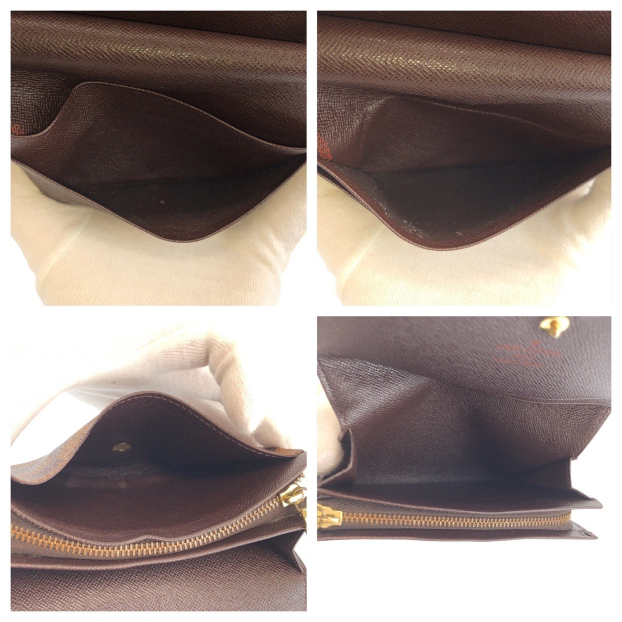 Louis Vuitton Brown Damier Canvas Pvc Middle Wallet (Bi-Fold) (Pre-Owned)