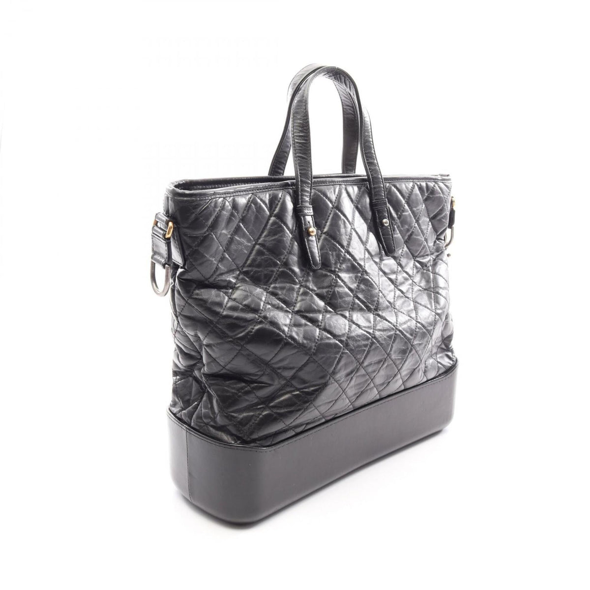 Chanel Black Leather Handbag (Pre-Owned)