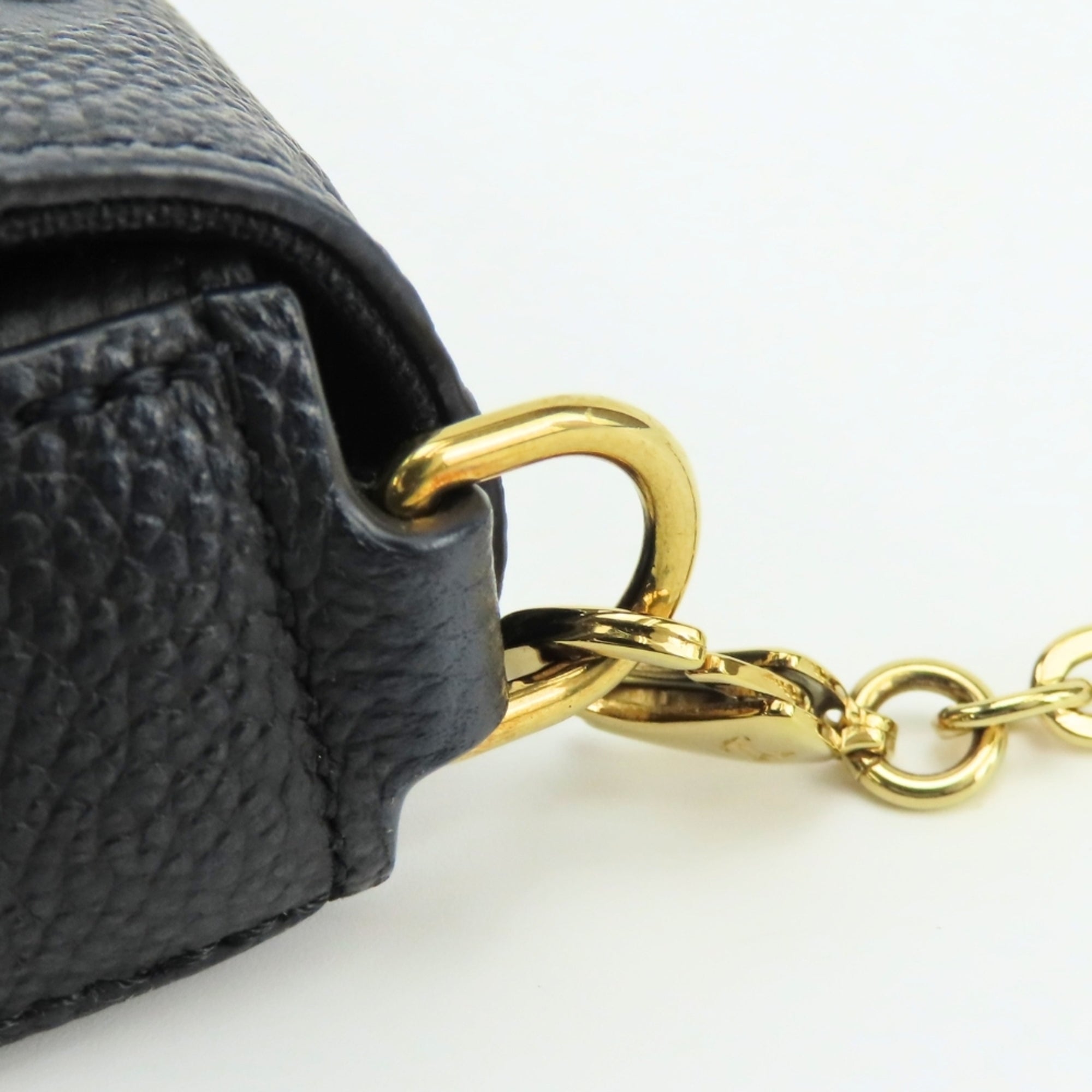 Louis Vuitton Noir Monogram Empreinte Pouch Shoulder Bag (Pre-Owned)