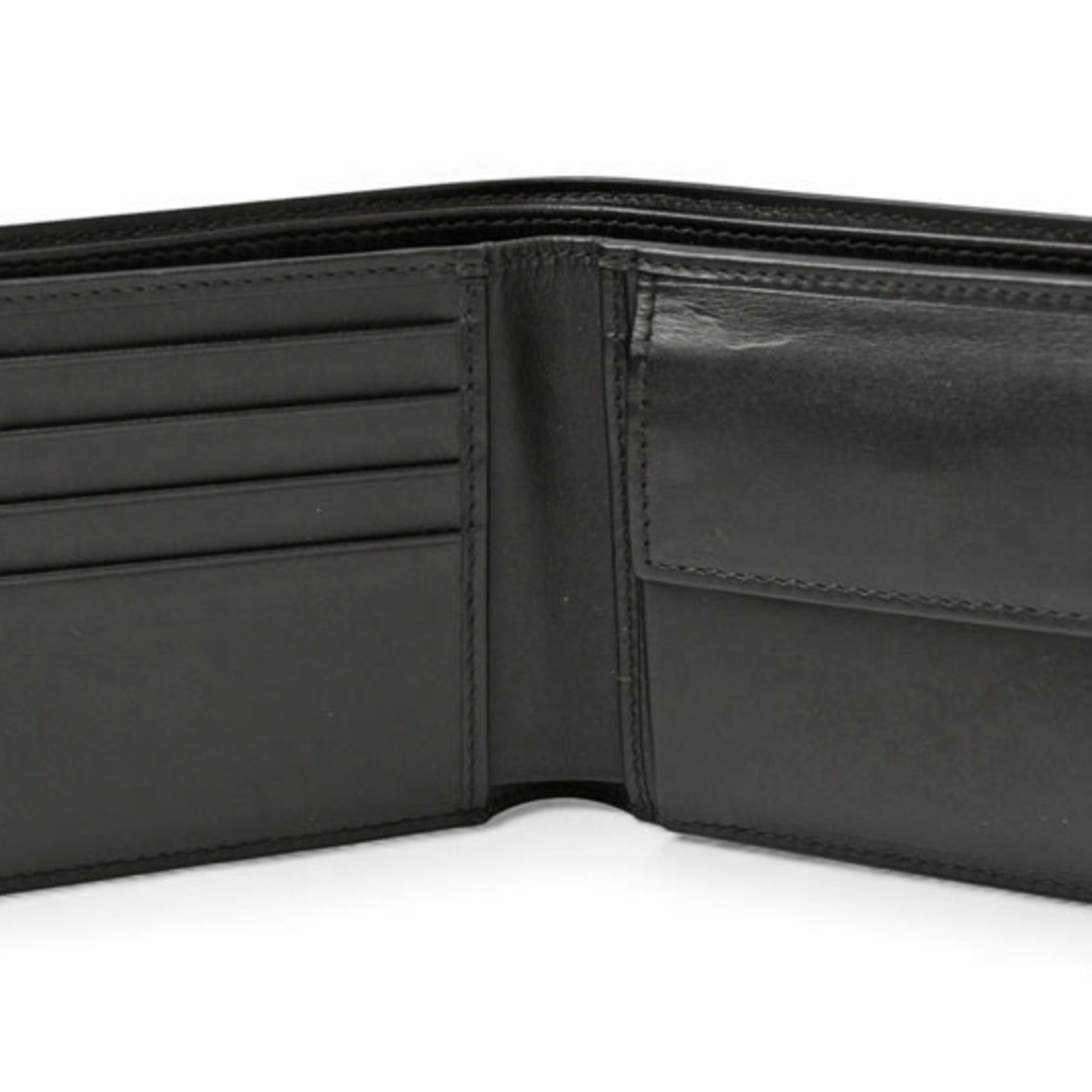 Gucci Gray Navy Red Color Pvc Wallet (Bi-Fold) (Pre-Owned)