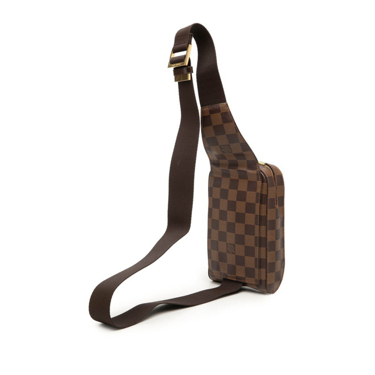 Louis Vuitton Damier Brown Pvc Leather Sling Bag (Pre-Owned)