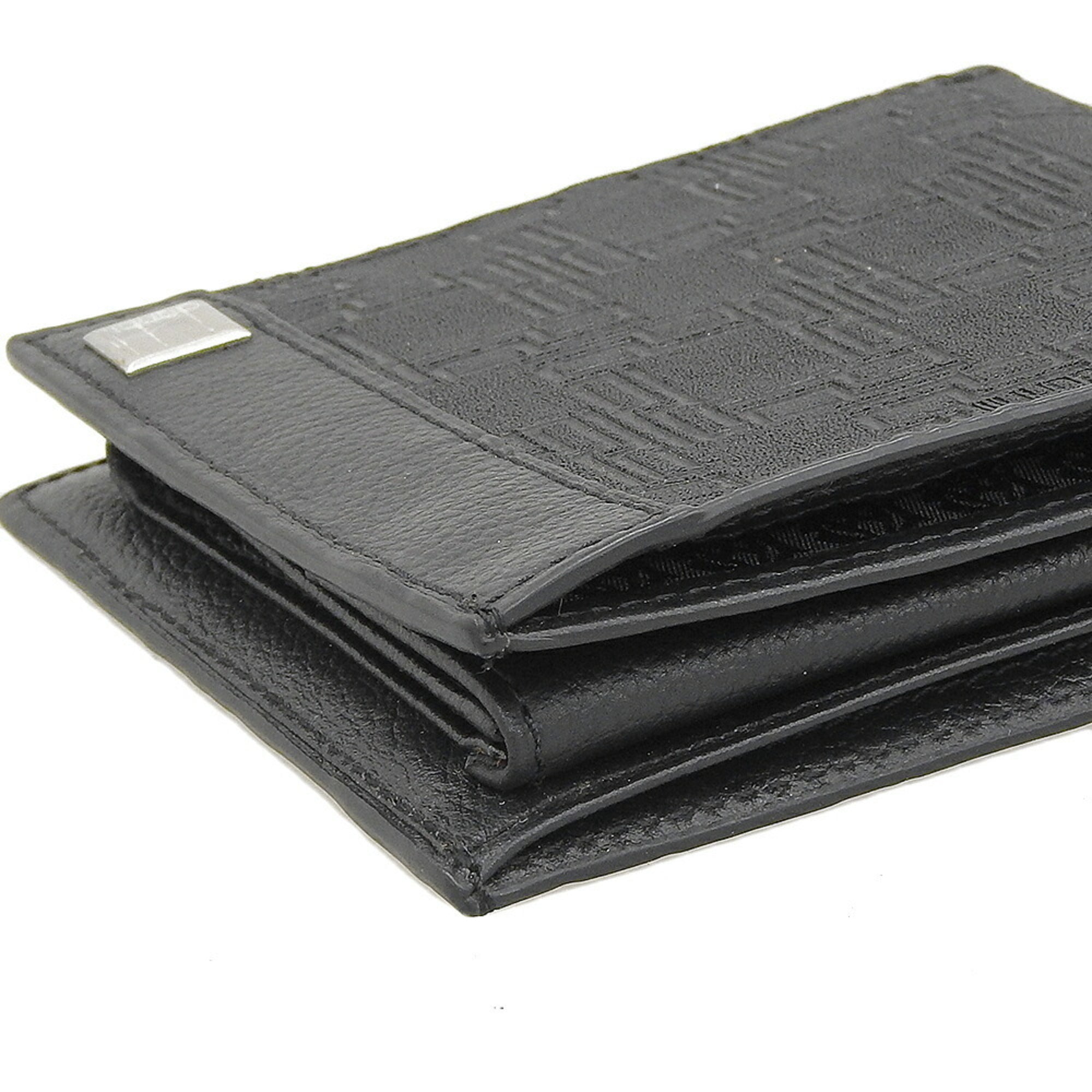 Dunhill Black Pvc Leather Wallet (Bi-Fold) (Pre-Owned)