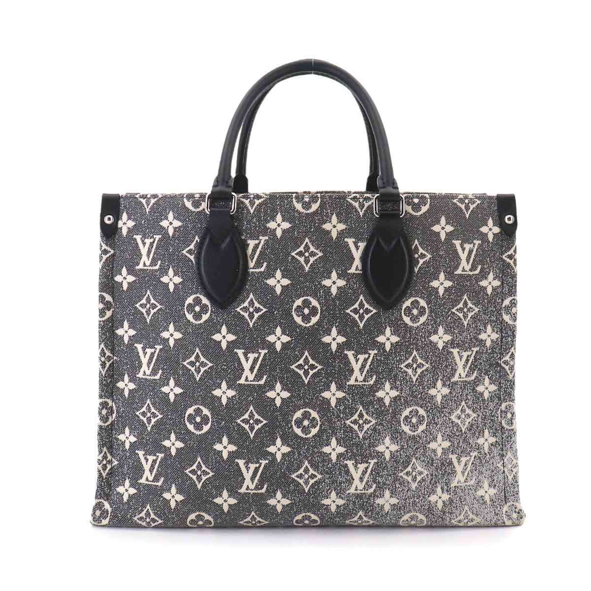 Louis Vuitton Black Gray Monogram White Monogram Handbag Tote Bag (Pre-Owned)