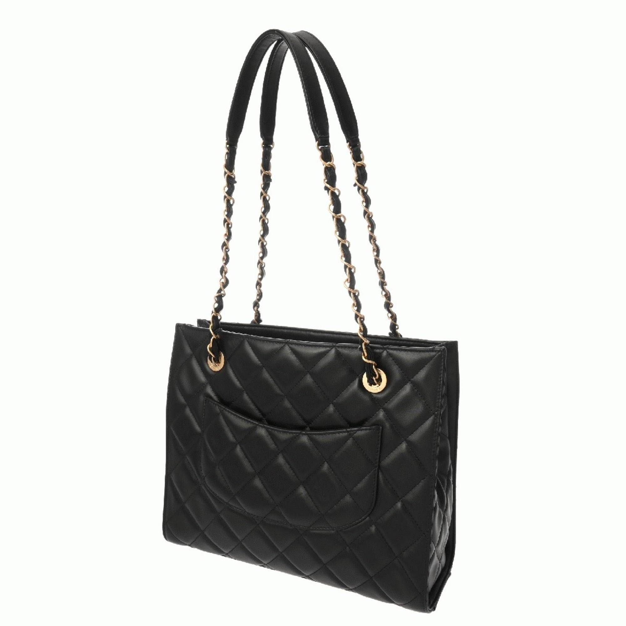 Chanel Black Leather Handbag (Pre-Owned)