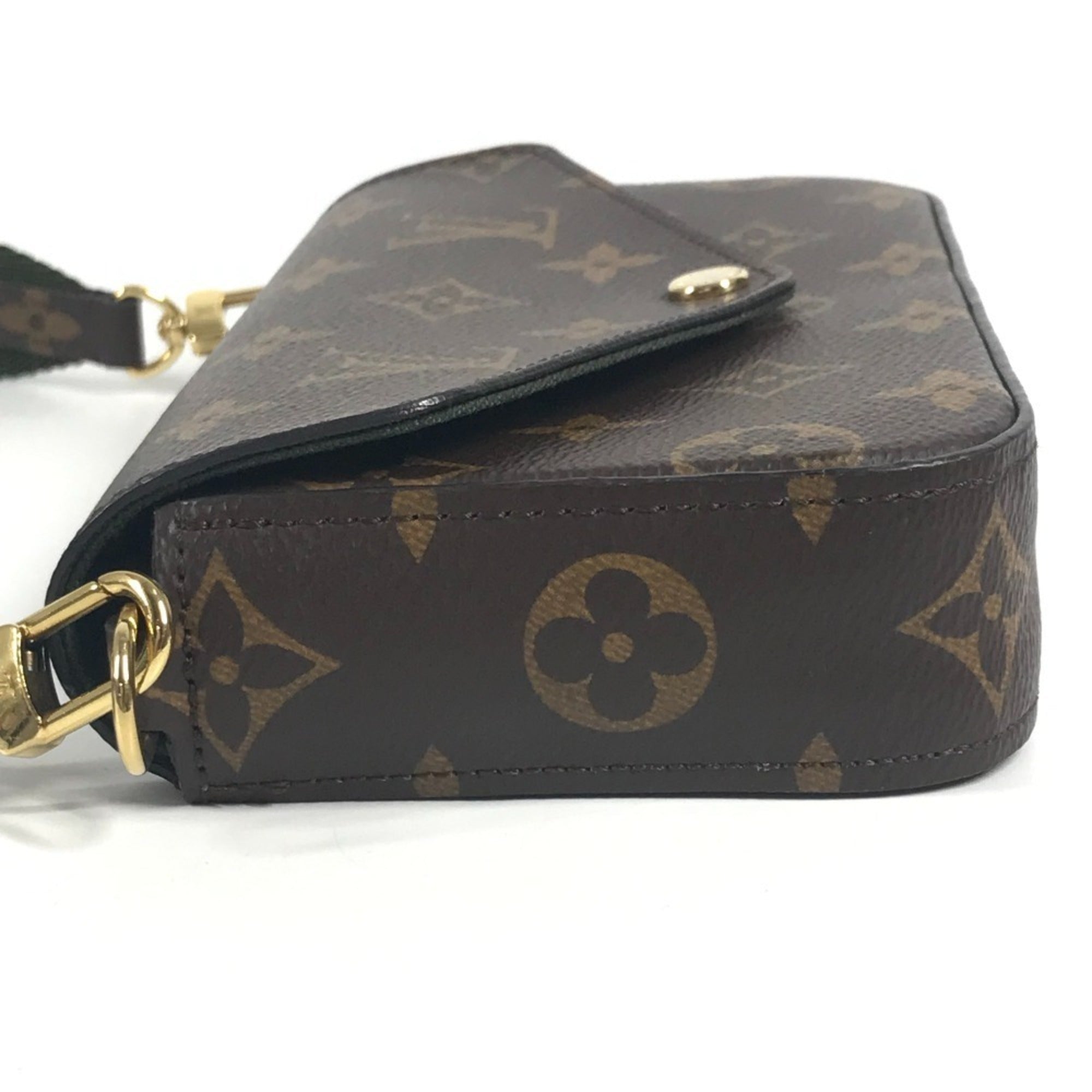 Louis Vuitton Brown Khaki Monogram Monogram Coin Purse/Coin Case (Pre-Owned)