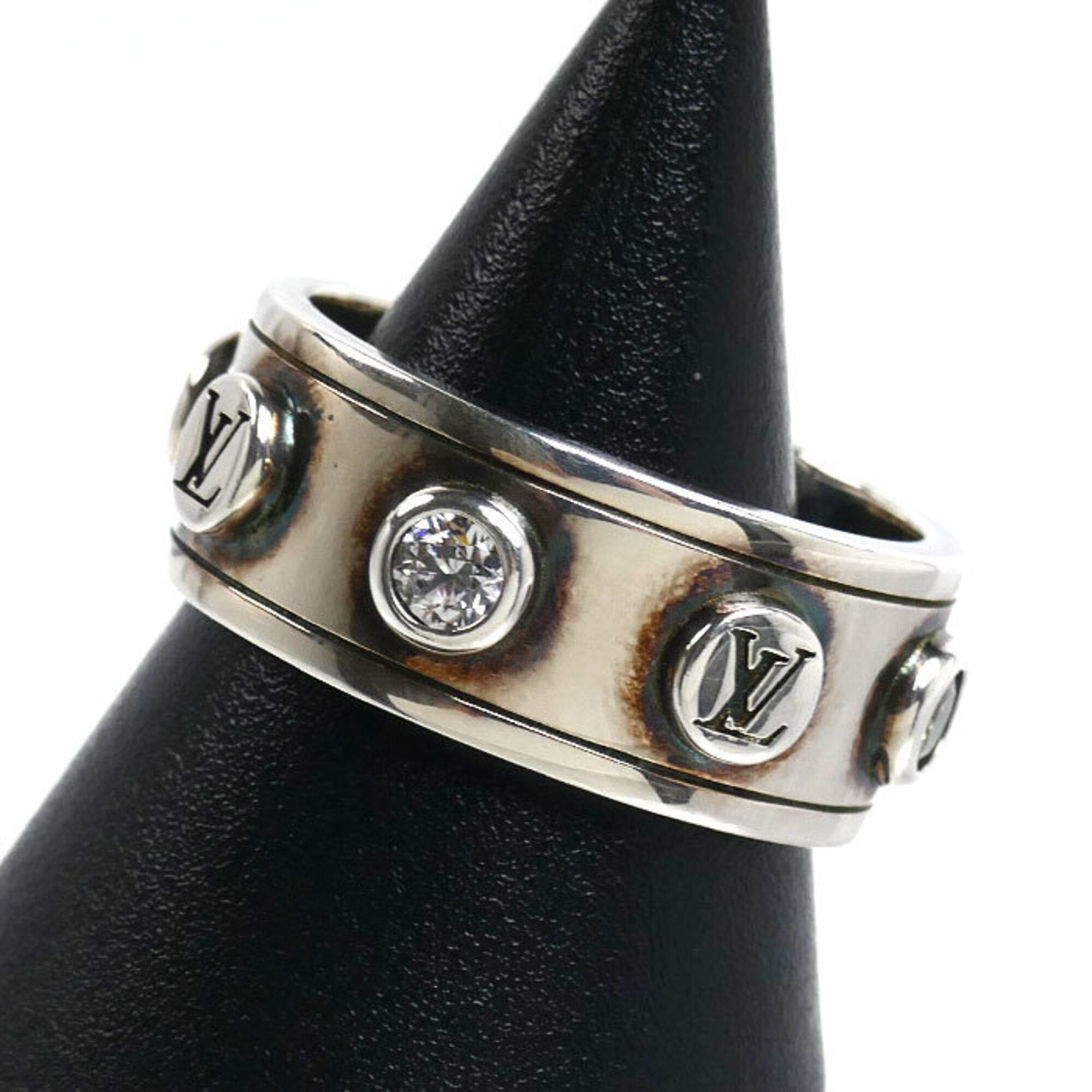 Louis Vuitton Silver 925 Band Ring (Pre-Owned)