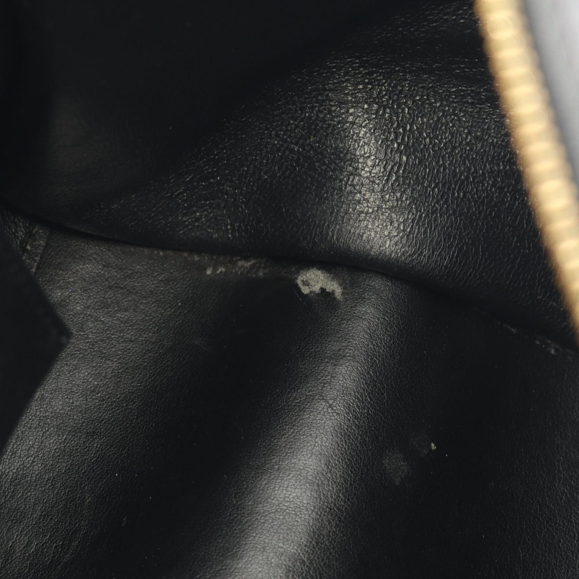 Celine Beige Black Blue Leather Handbag (Pre-Owned)