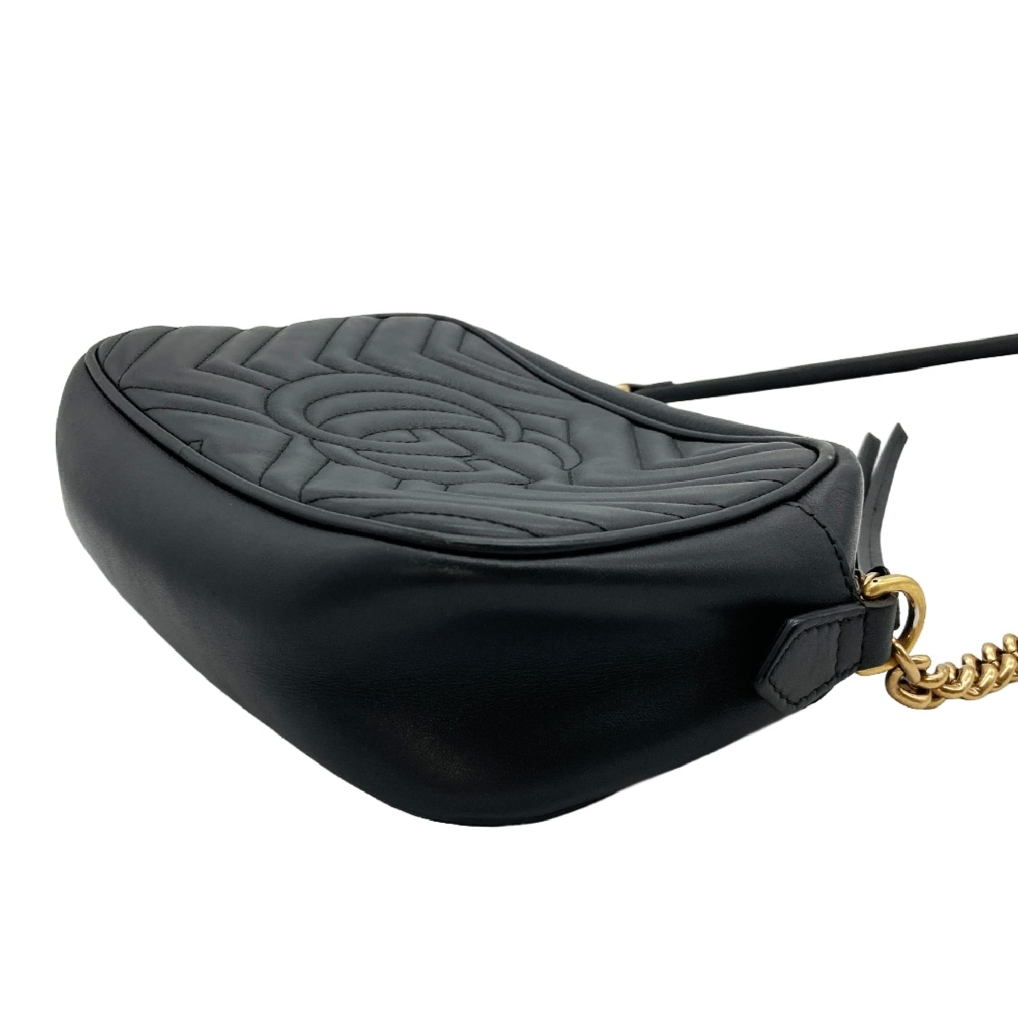 Gucci Black Leather Shoulder Bag (Pre-Owned)