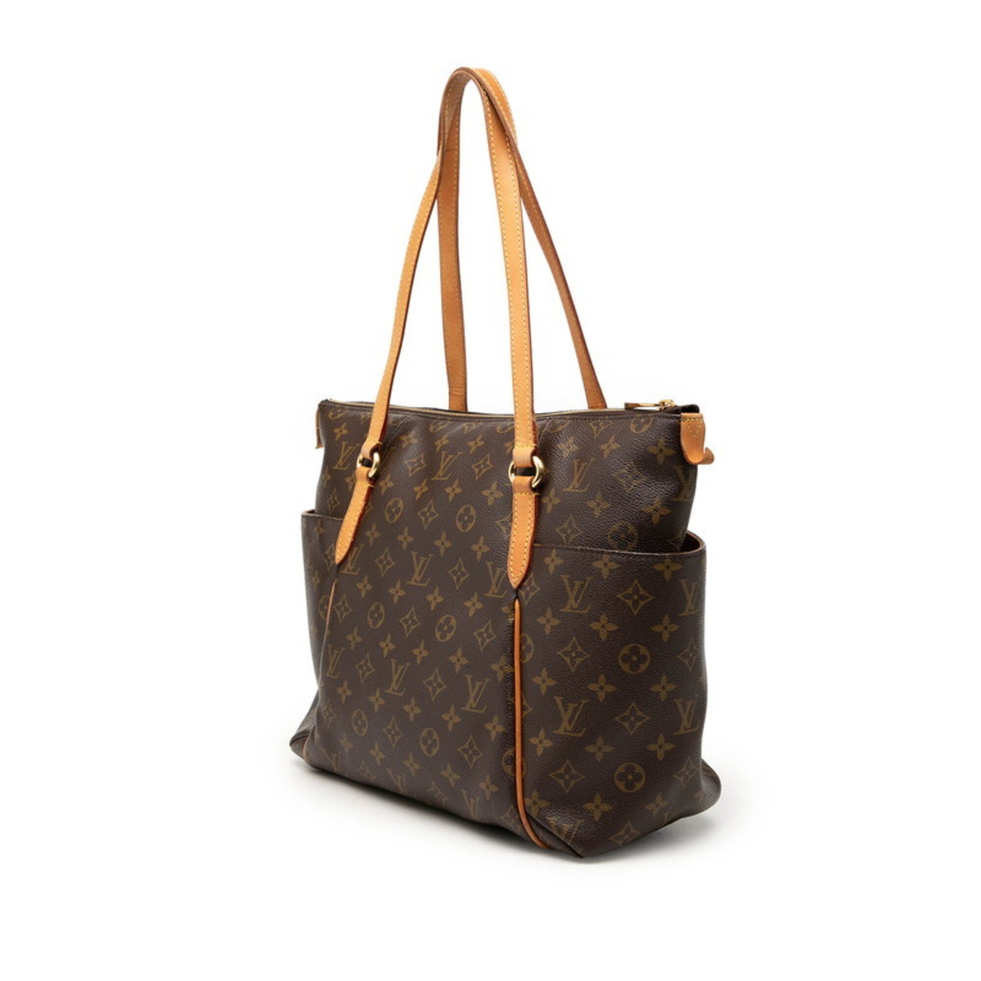 Louis Vuitton Brown Pvc Leather Shoulder Bag Tote Bag (Pre-Owned)