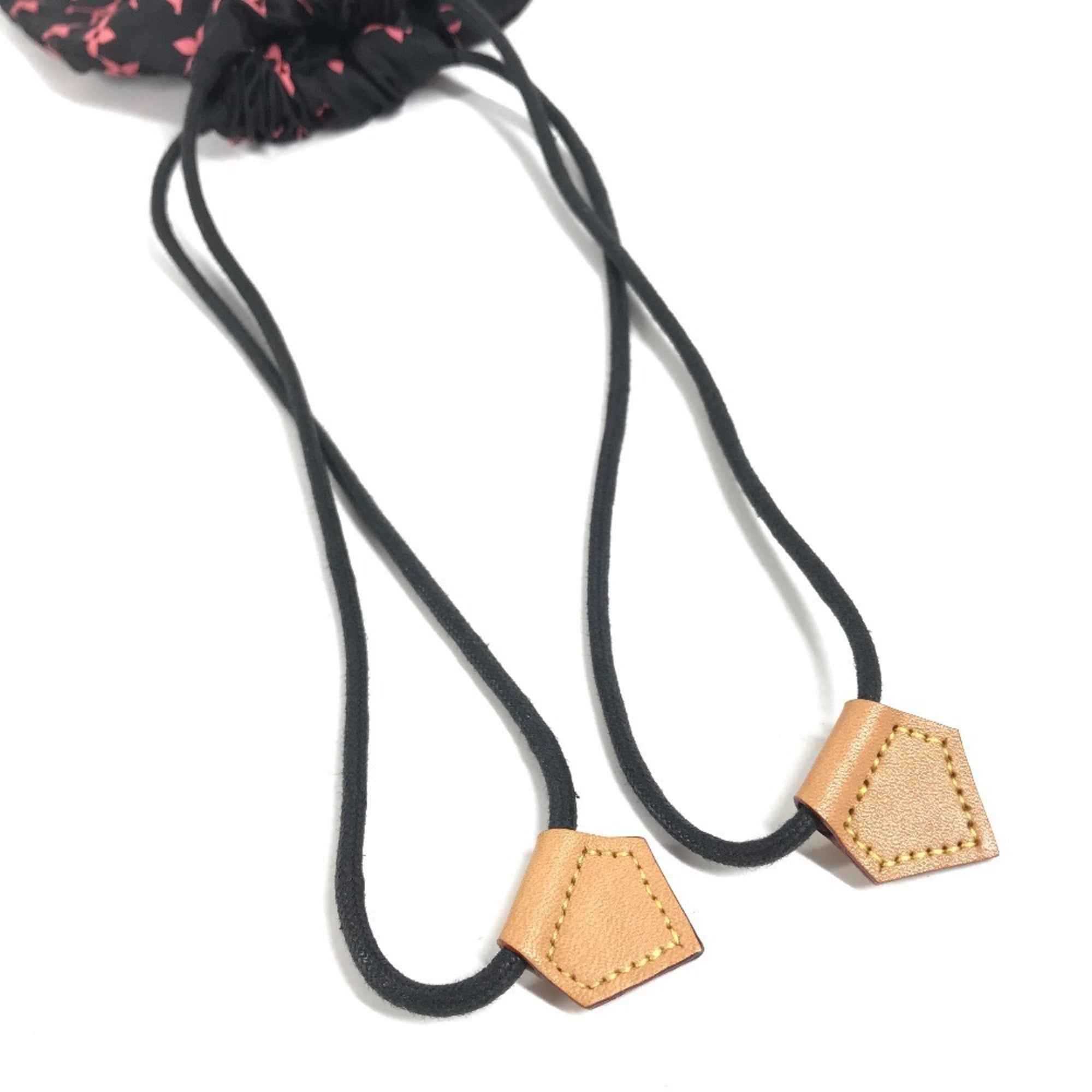 Louis Vuitton Black Pink Silk Handbag Pouch (Pre-Owned)