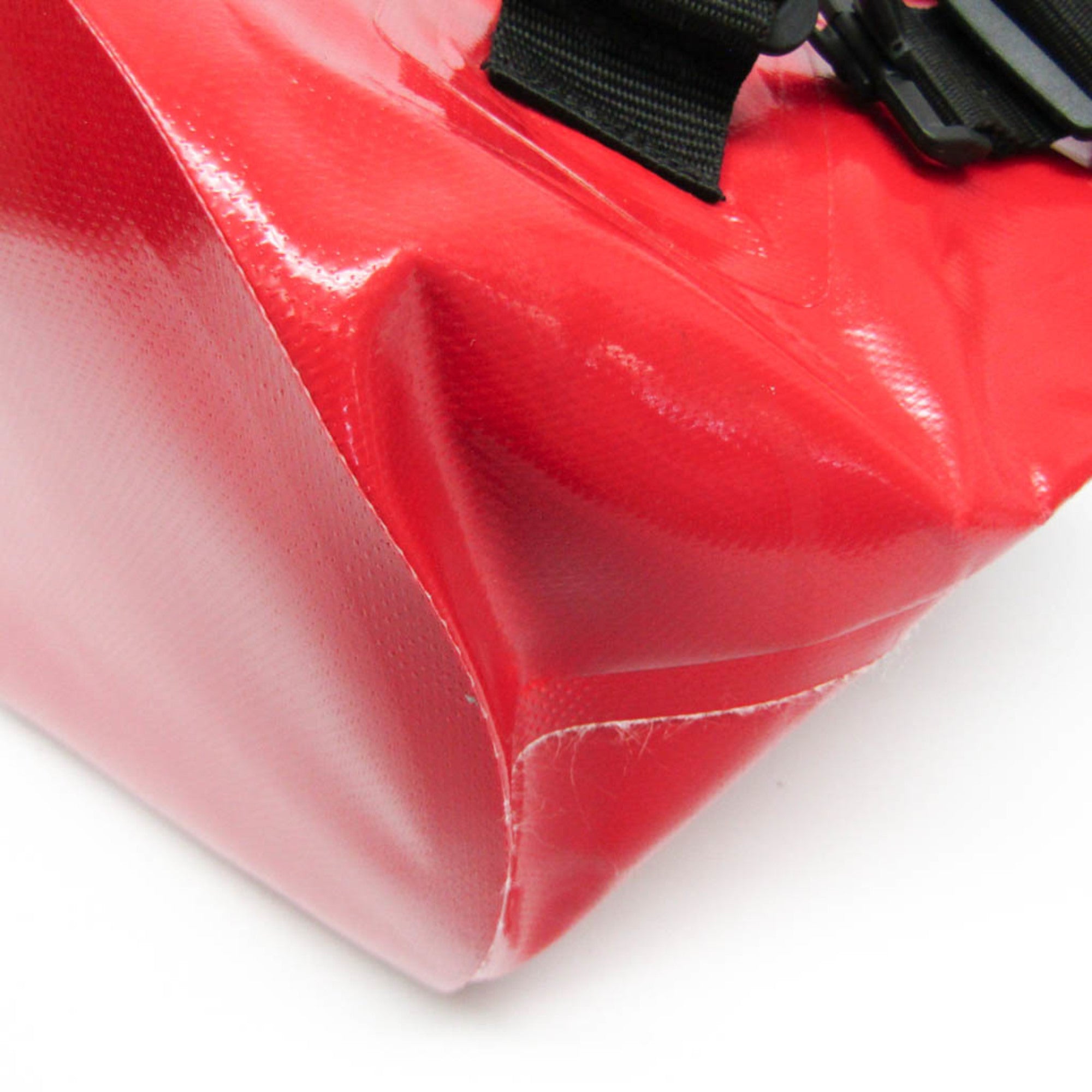 Chanel Red Color Vinyl Backpack (Pre-Owned)