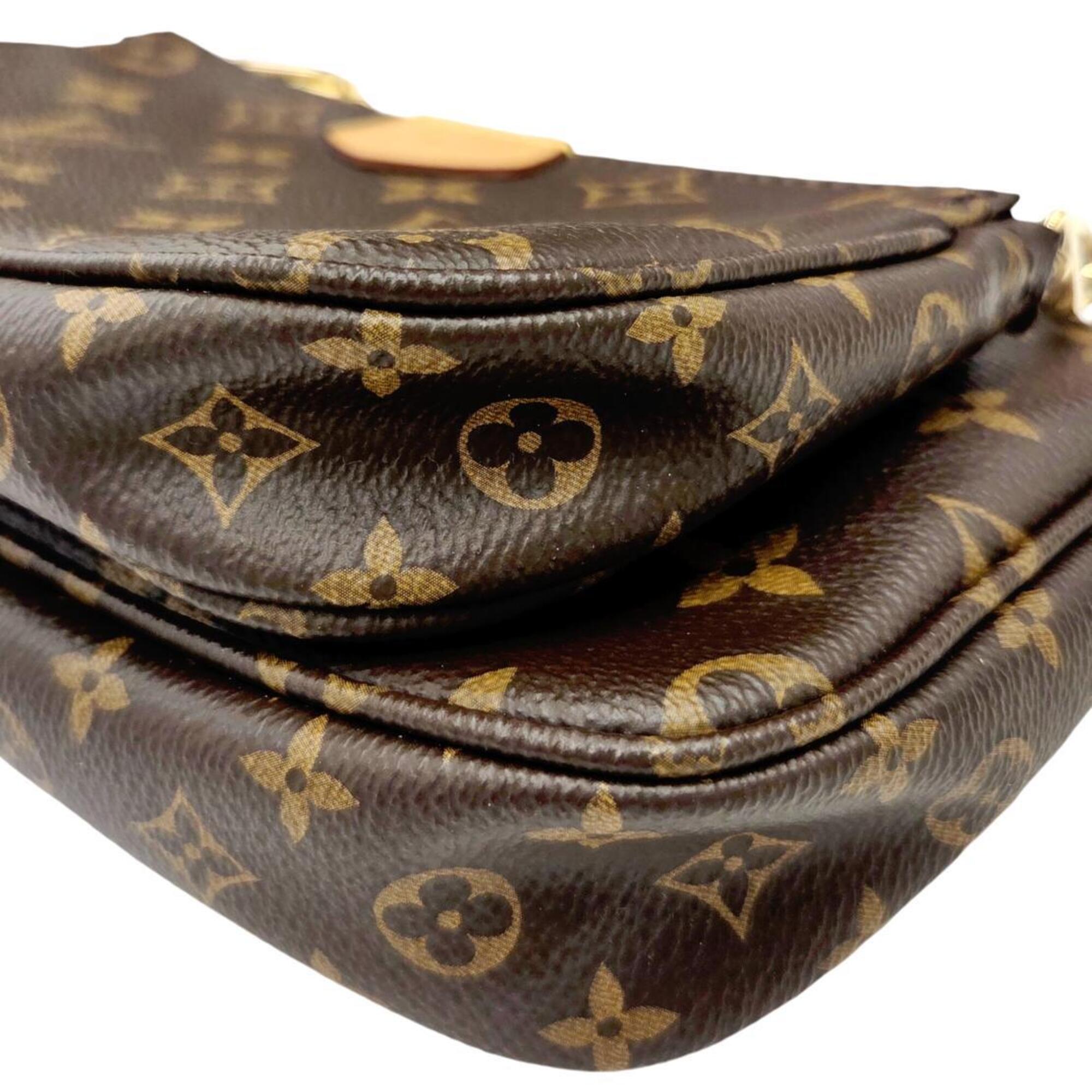 Louis Vuitton Brown Monogram Pochette Pouch Shoulder Bag (Pre-Owned)