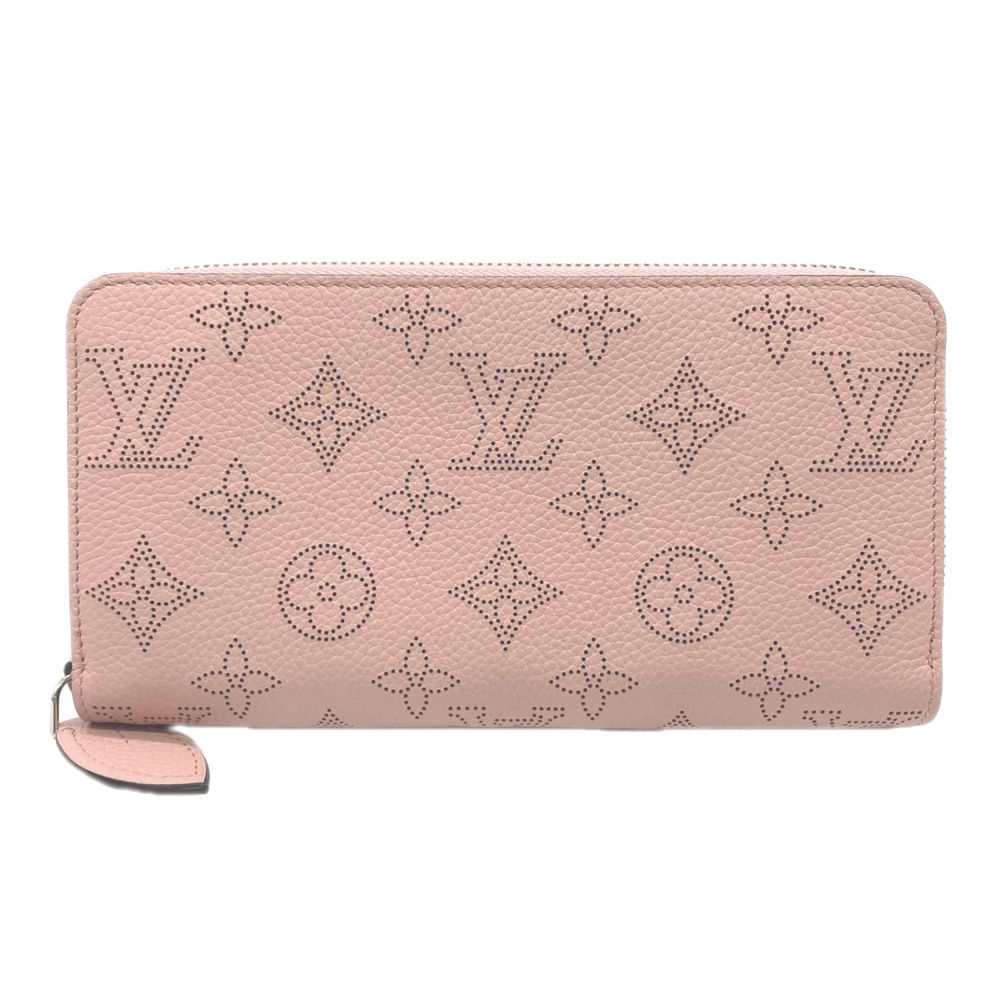 Louis Vuitton Mahina Pink Leather Long Wallet (Bi-Fold) (Pre-Owned)