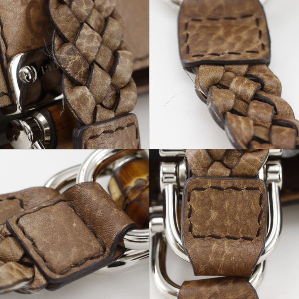 Gucci Brown Leather Tote Bag (Pre-Owned)