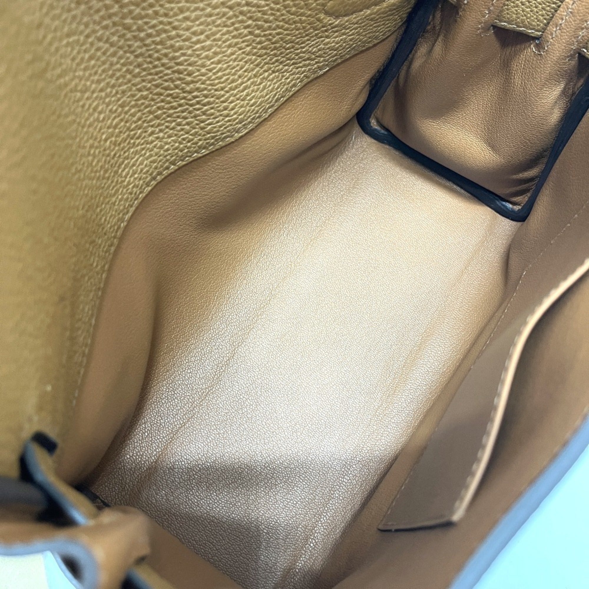 Hermes Kelly Brown Togo Leather Handbag Shoulder Bag (Pre-Owned)