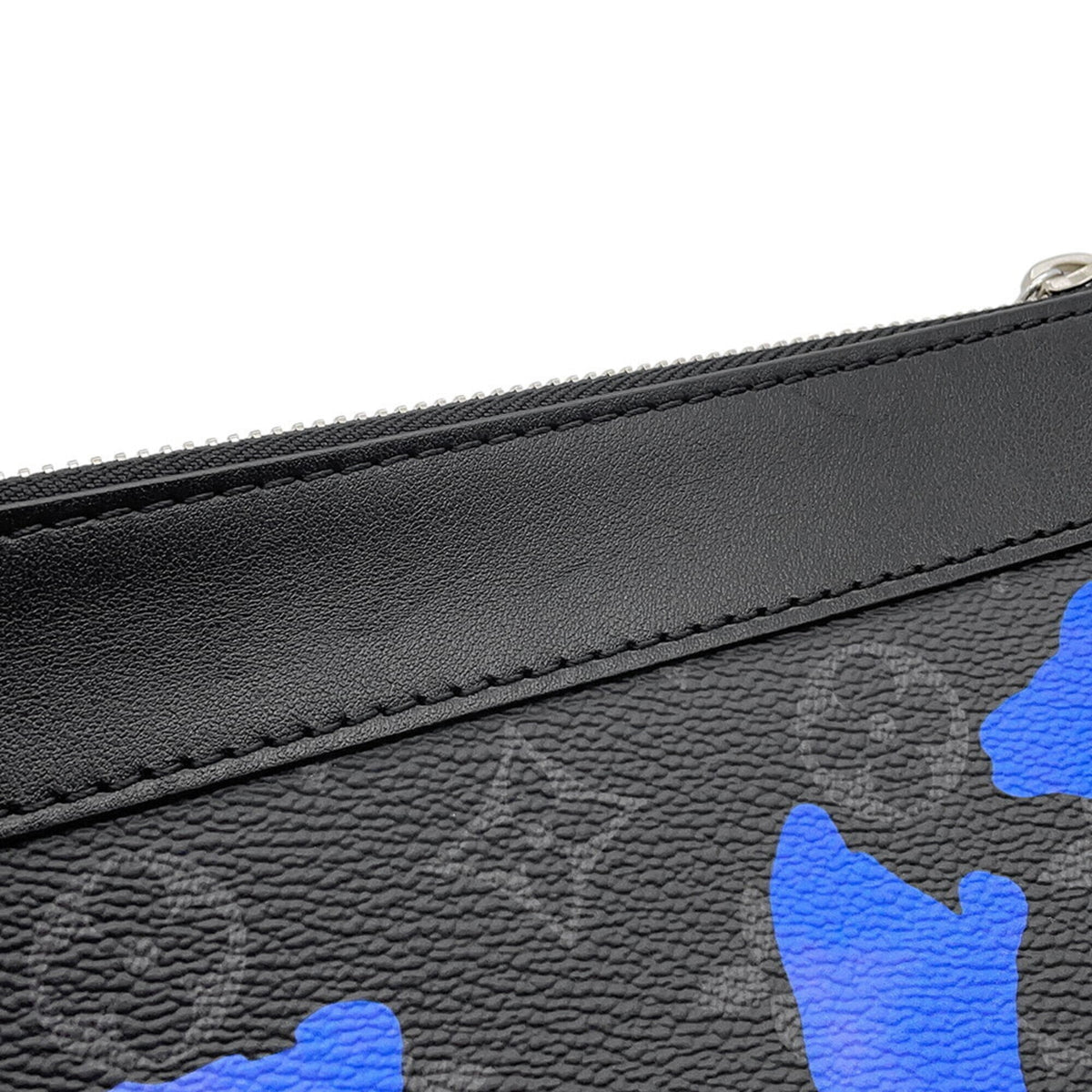 Louis Vuitton Black Monogram Eclipse Multi-Color Noir Monogram Eclipse Clutch Bag Handbag Pochette (Pre-Owned)