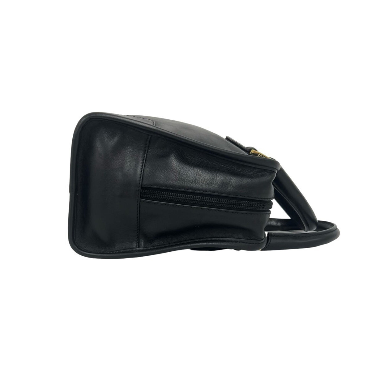 Loewe Black Leather Boston Bag Handbag Tote Bag (Pre-Owned)