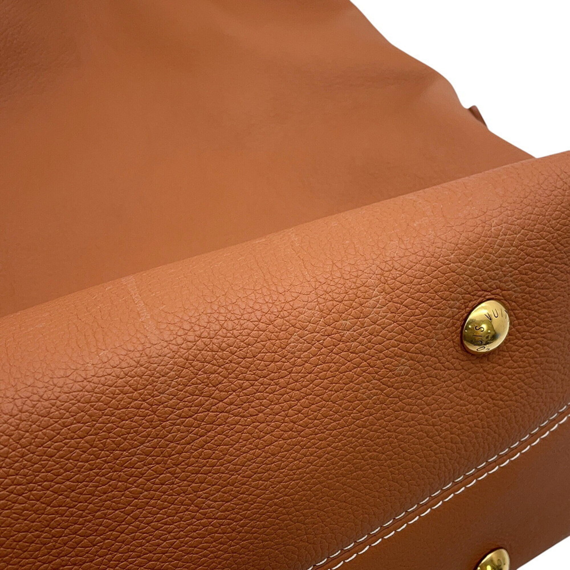 Louis Vuitton Cognac Leather Handbag Pouch Shoulder Bag (Pre-Owned)